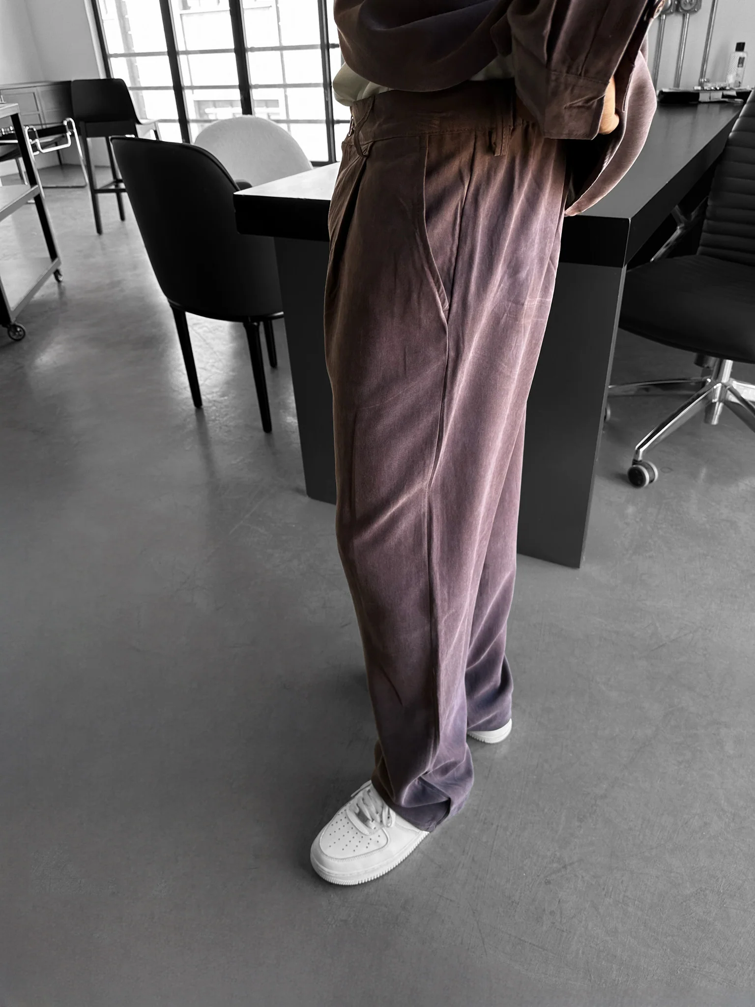 Baggy Tencel Trousers - Deauville Mauve - Image 2
