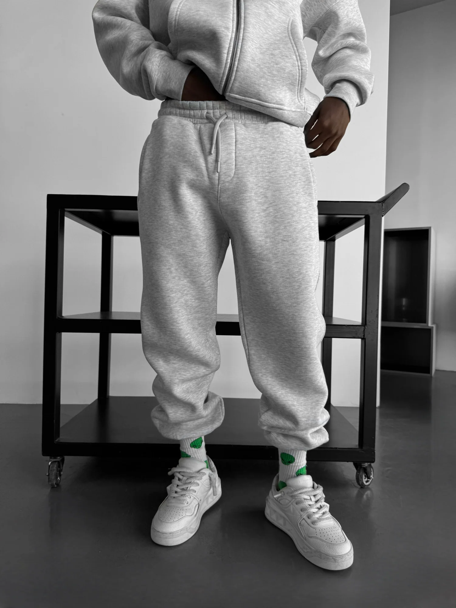 Basic Jogger - Light Grey Melange