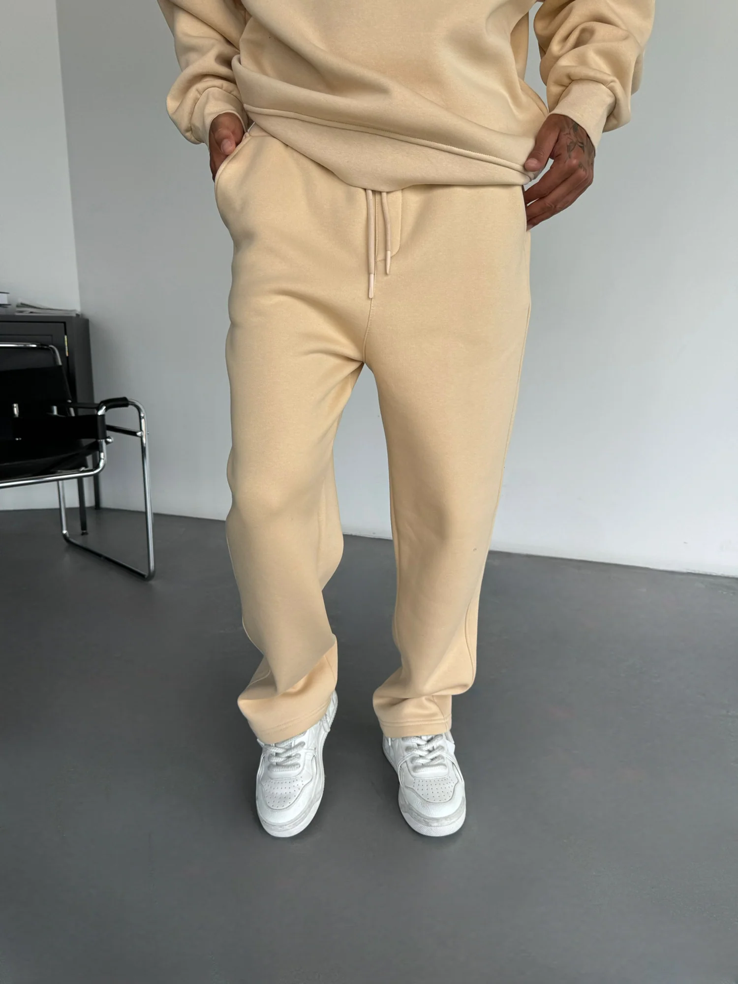 Basic Trousers - Beige - Image 7