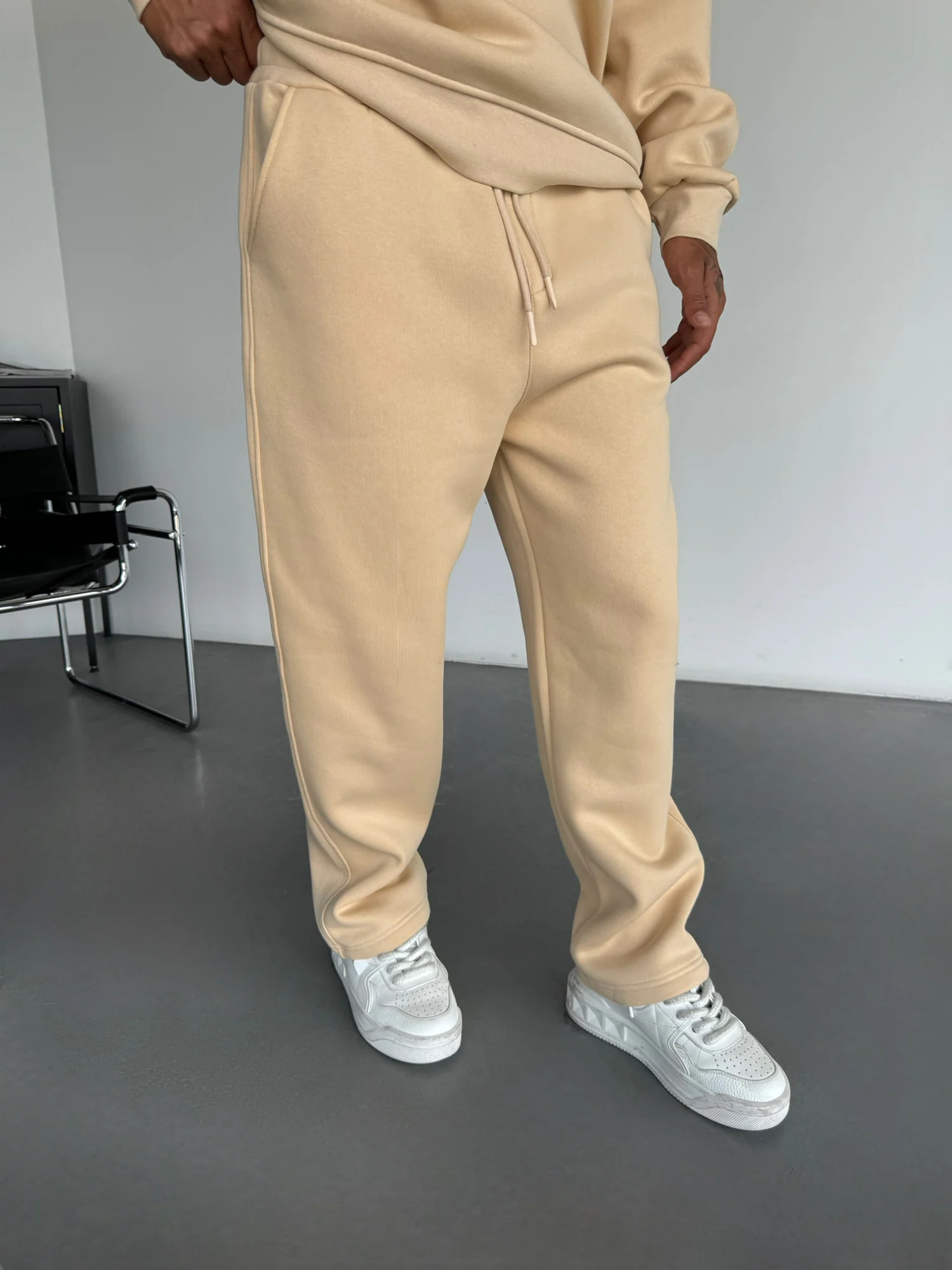 Basic Trousers - Beige - Image 8
