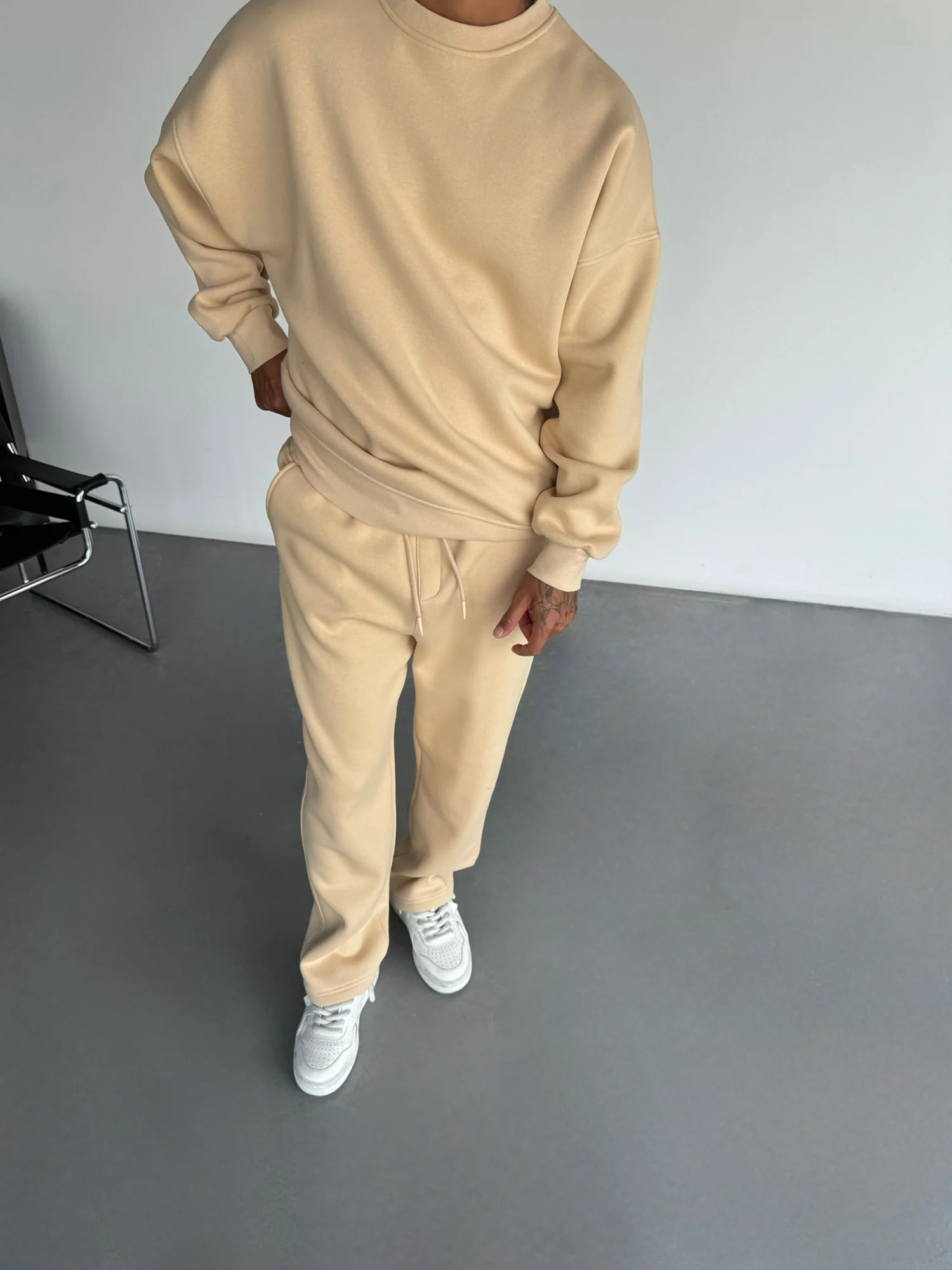 Basic Trousers - Beige - Image 9