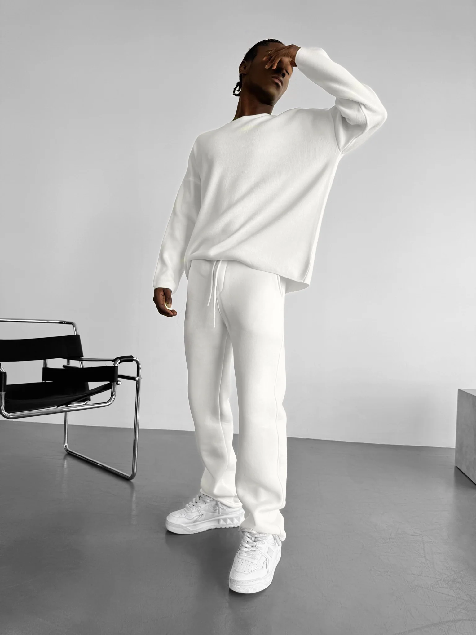 Basic Trousers - White - Image 5
