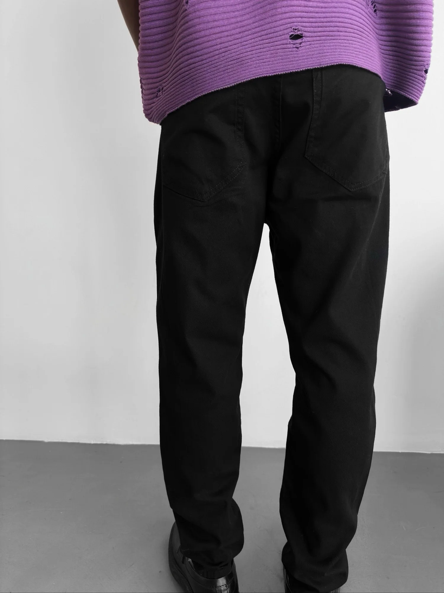 Boyfriend Jeans - Black - Image 3