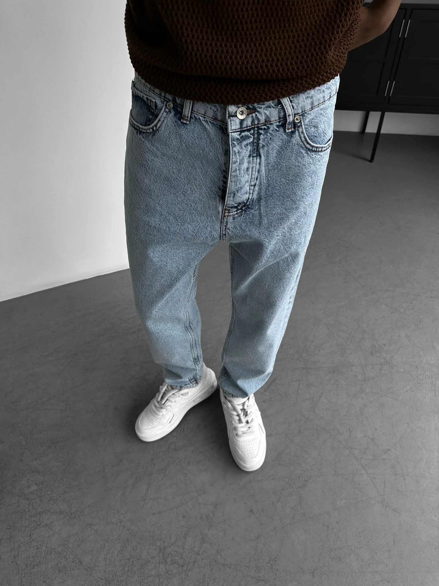 Boyfriend Jeans - Light Blue - Image 2