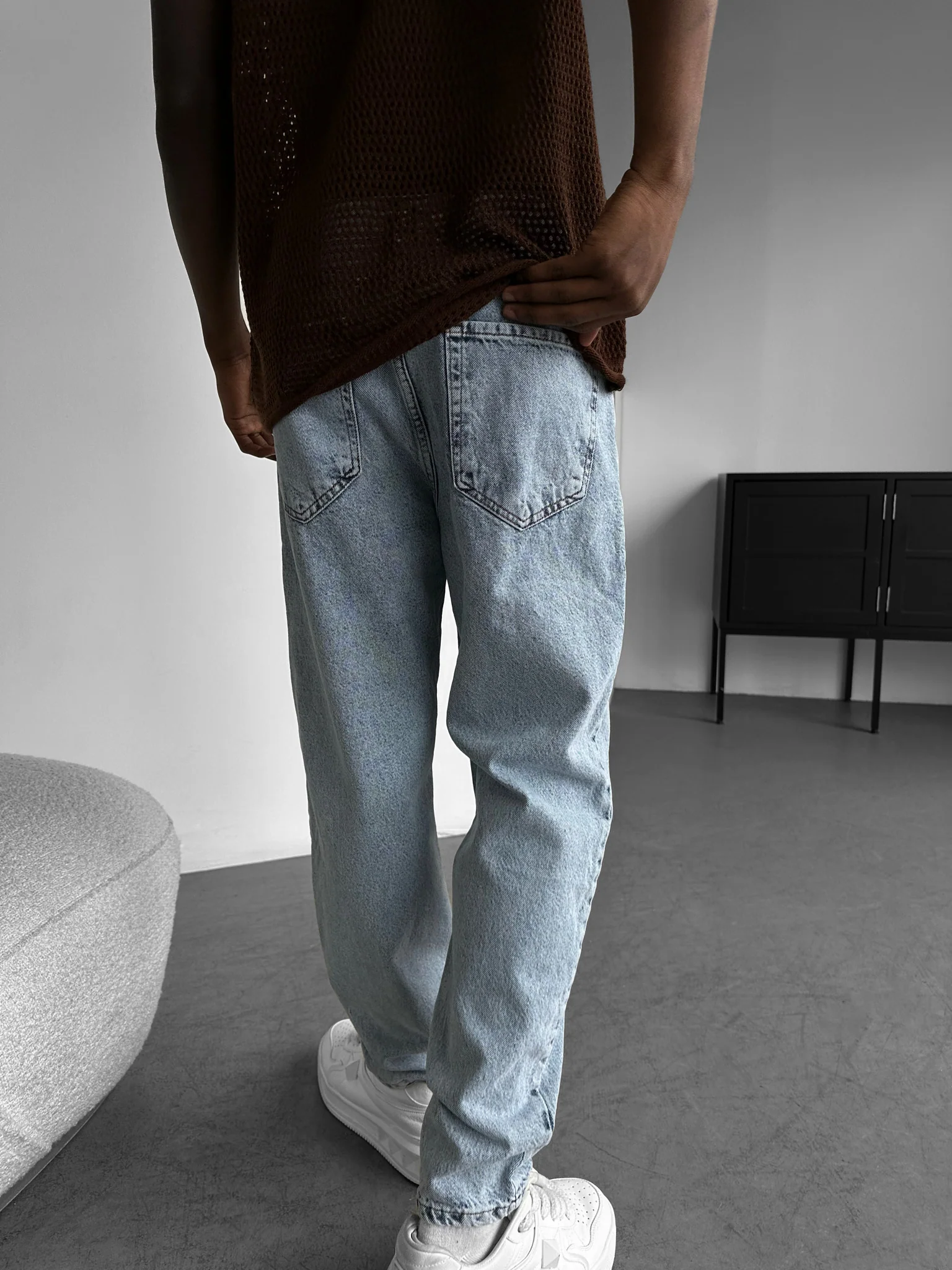 Boyfriend Jeans - Light Blue - Image 4