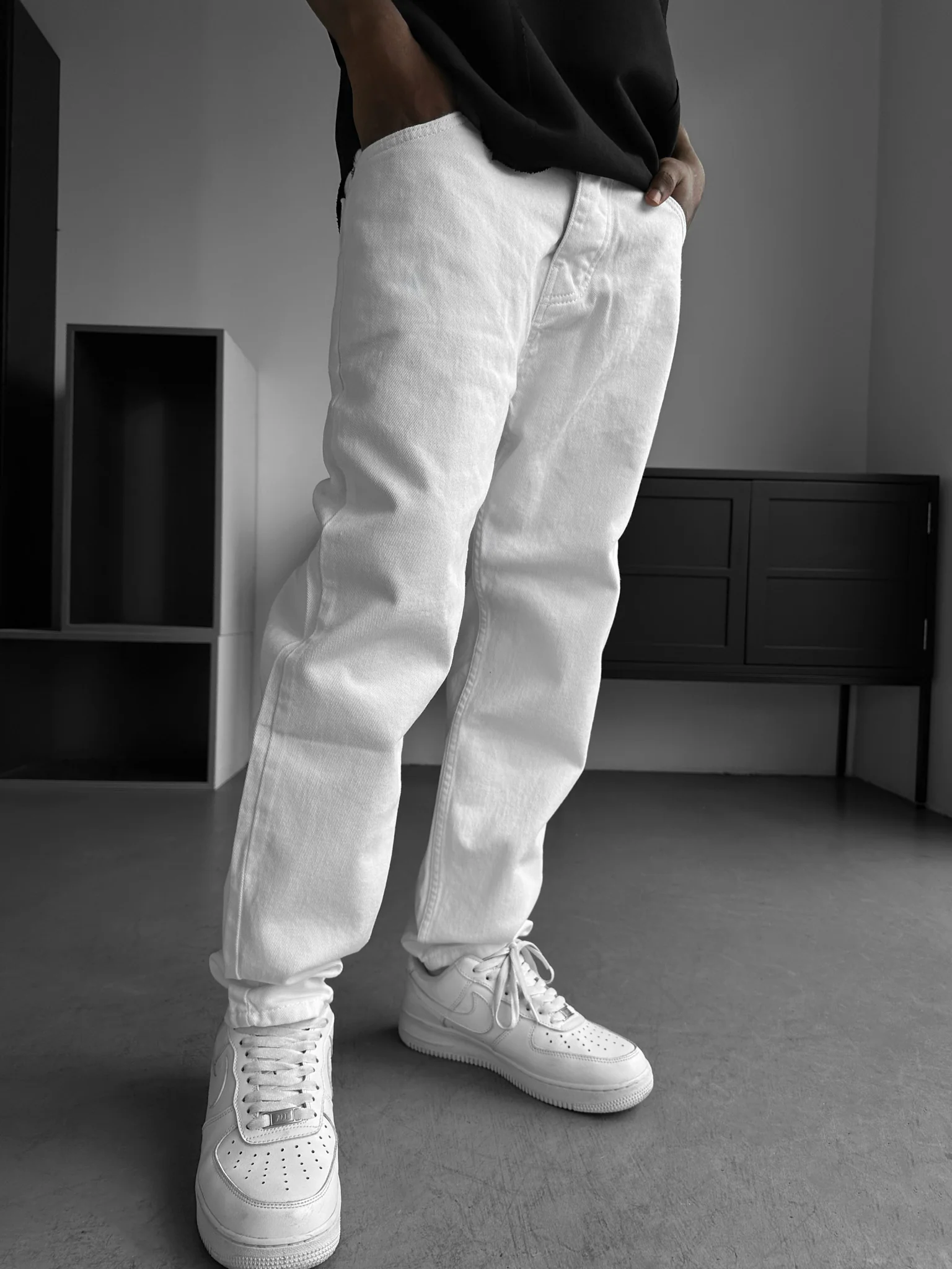 Boyfriend Jeans - White