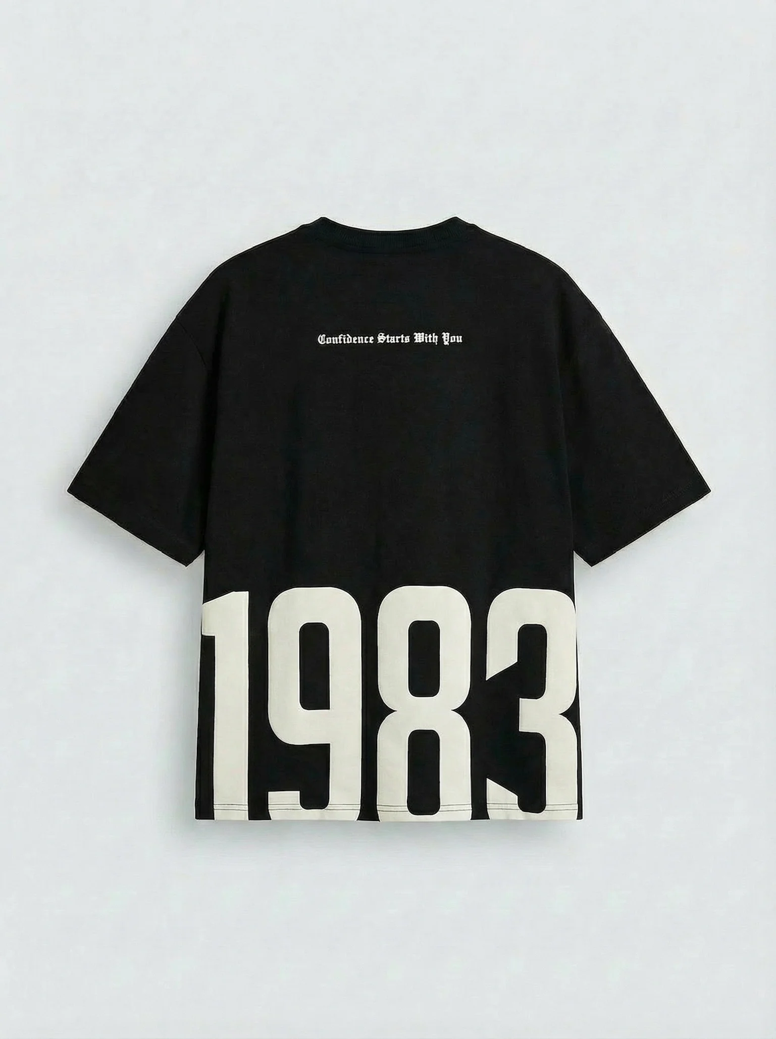 Oversize 1983 T-shirt - Black