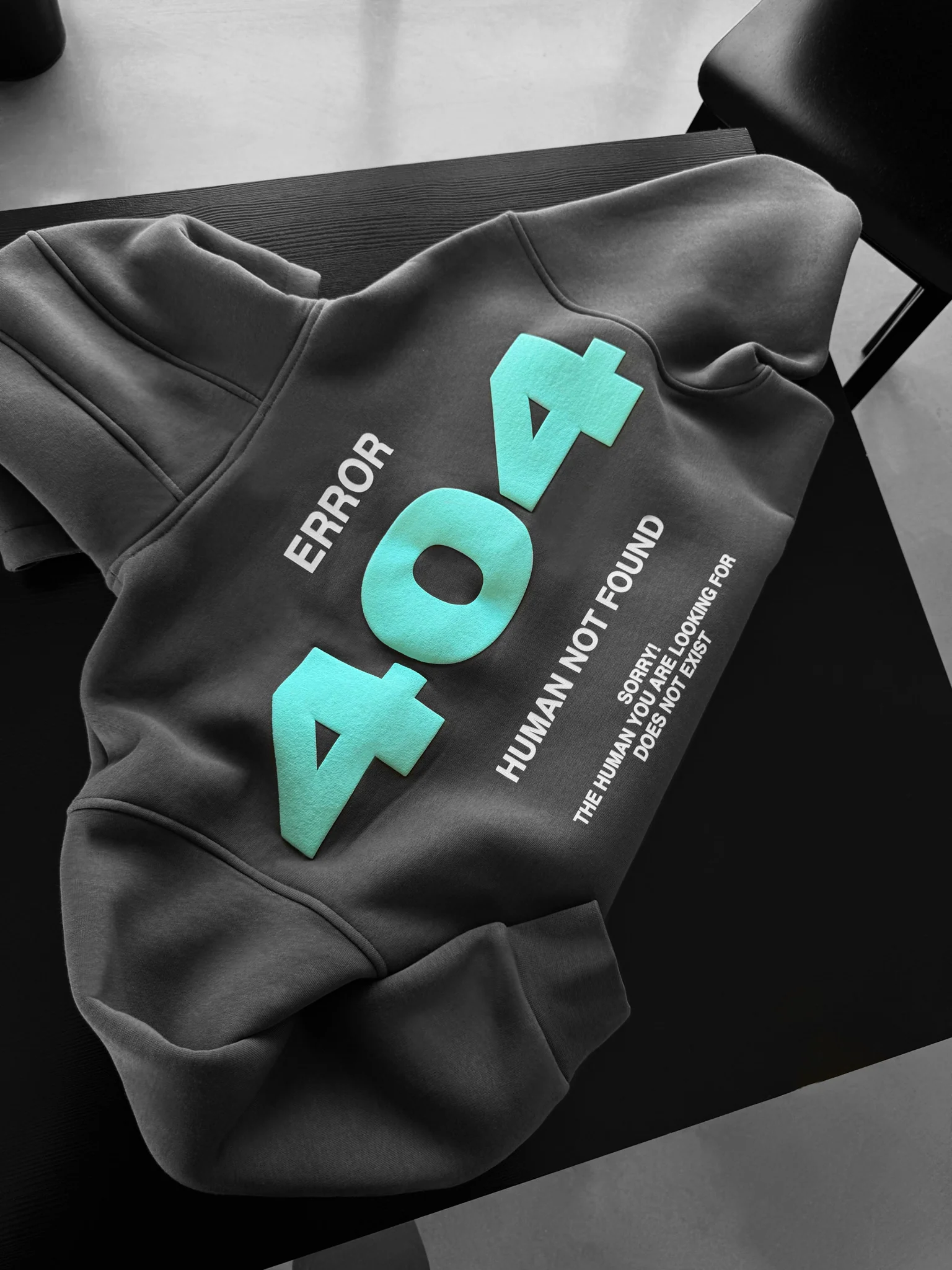 Oversize 404 Hoodie - Anthracite
