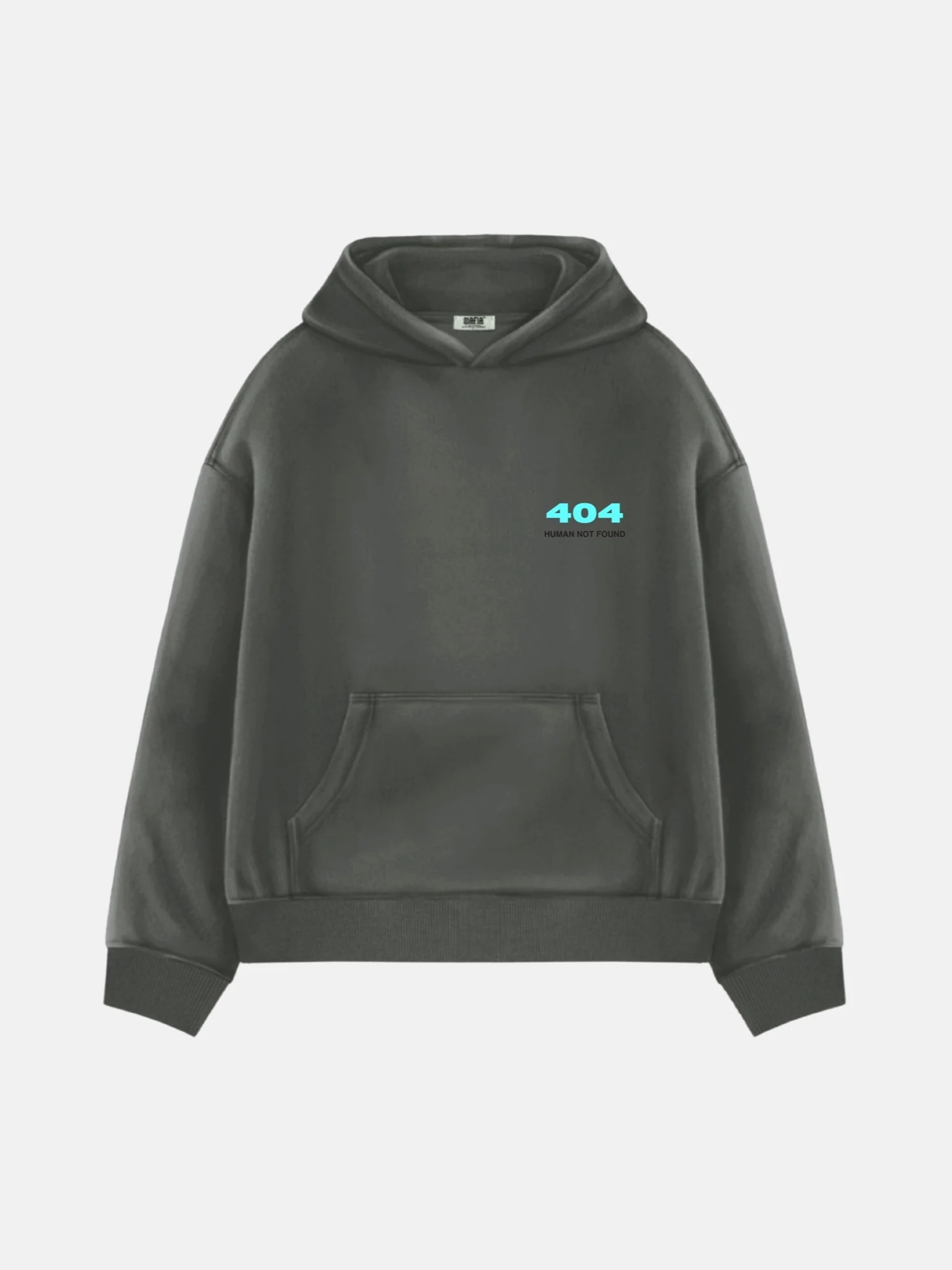 Oversize 404 Hoodie - Anthracite - Image 5