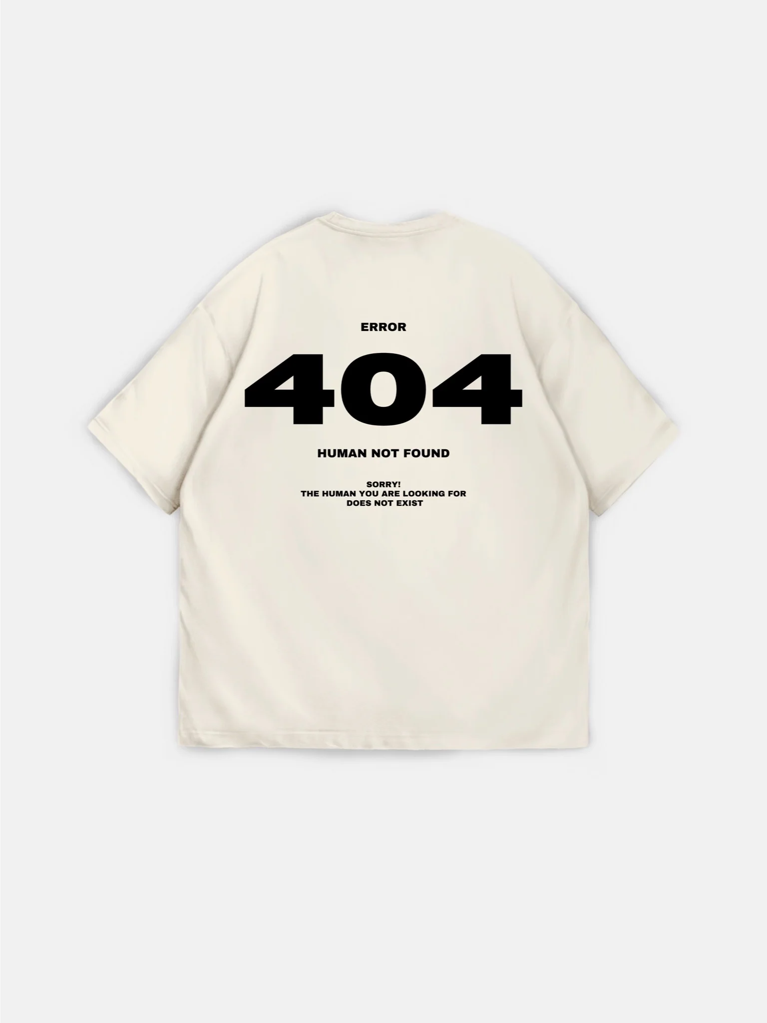 Oversize 404 T-shirt - Beige - Image 8
