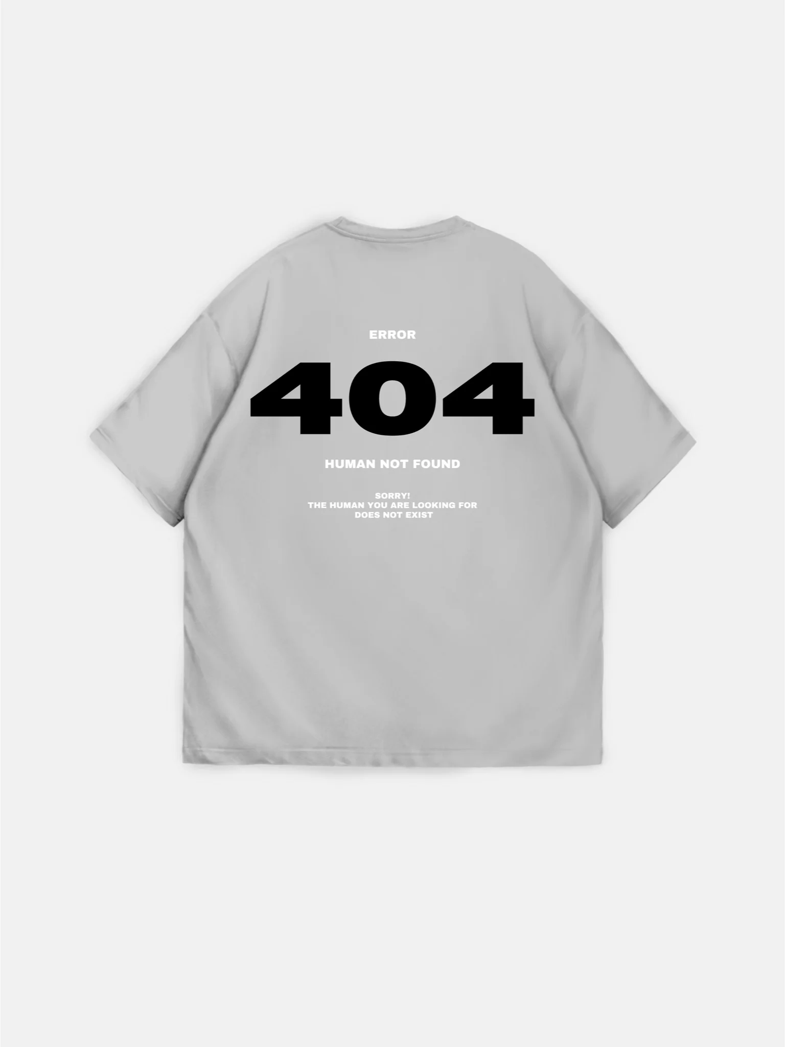 Oversize 404 T-shirt - Grey - Image 5