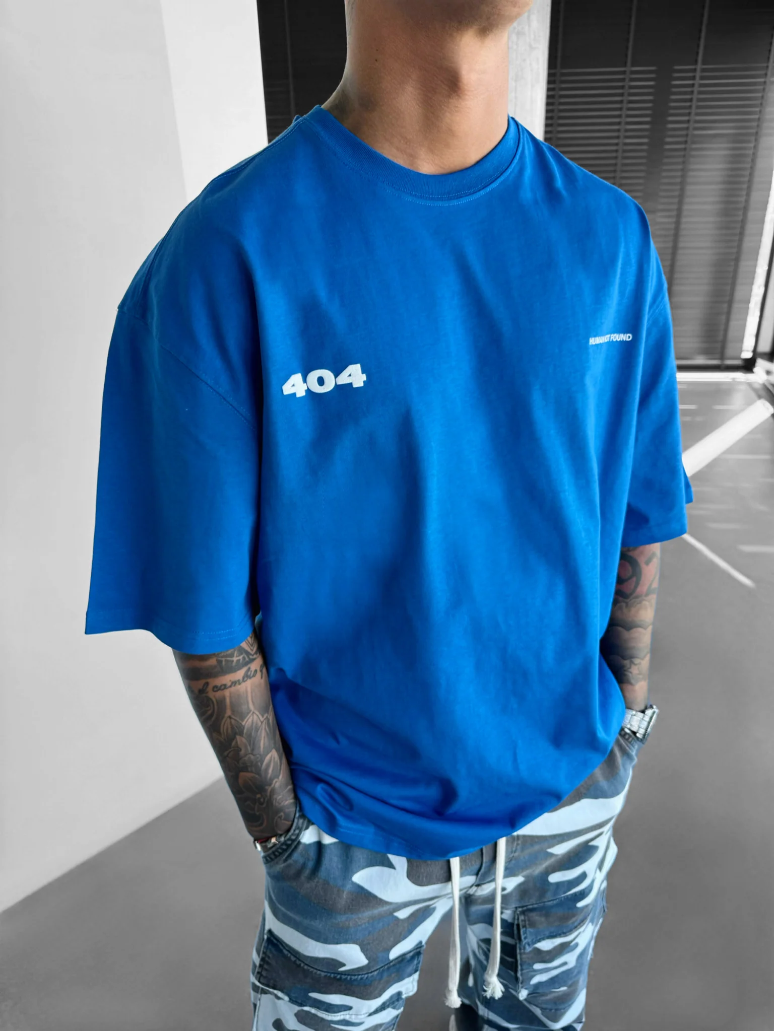 Oversize 404 T-shirt - Saks - Image 5