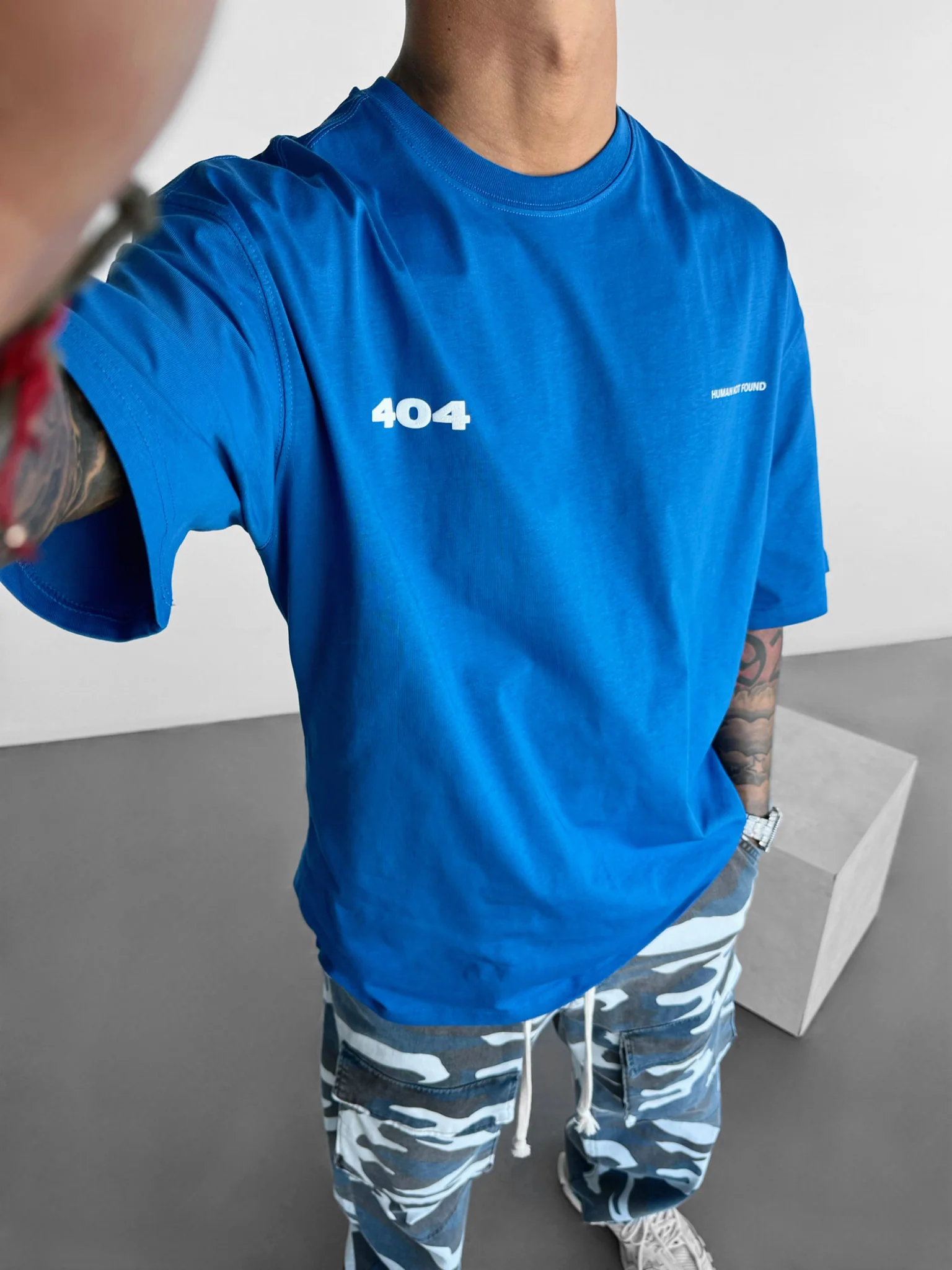 Oversize 404 T-shirt - Saks - Image 6