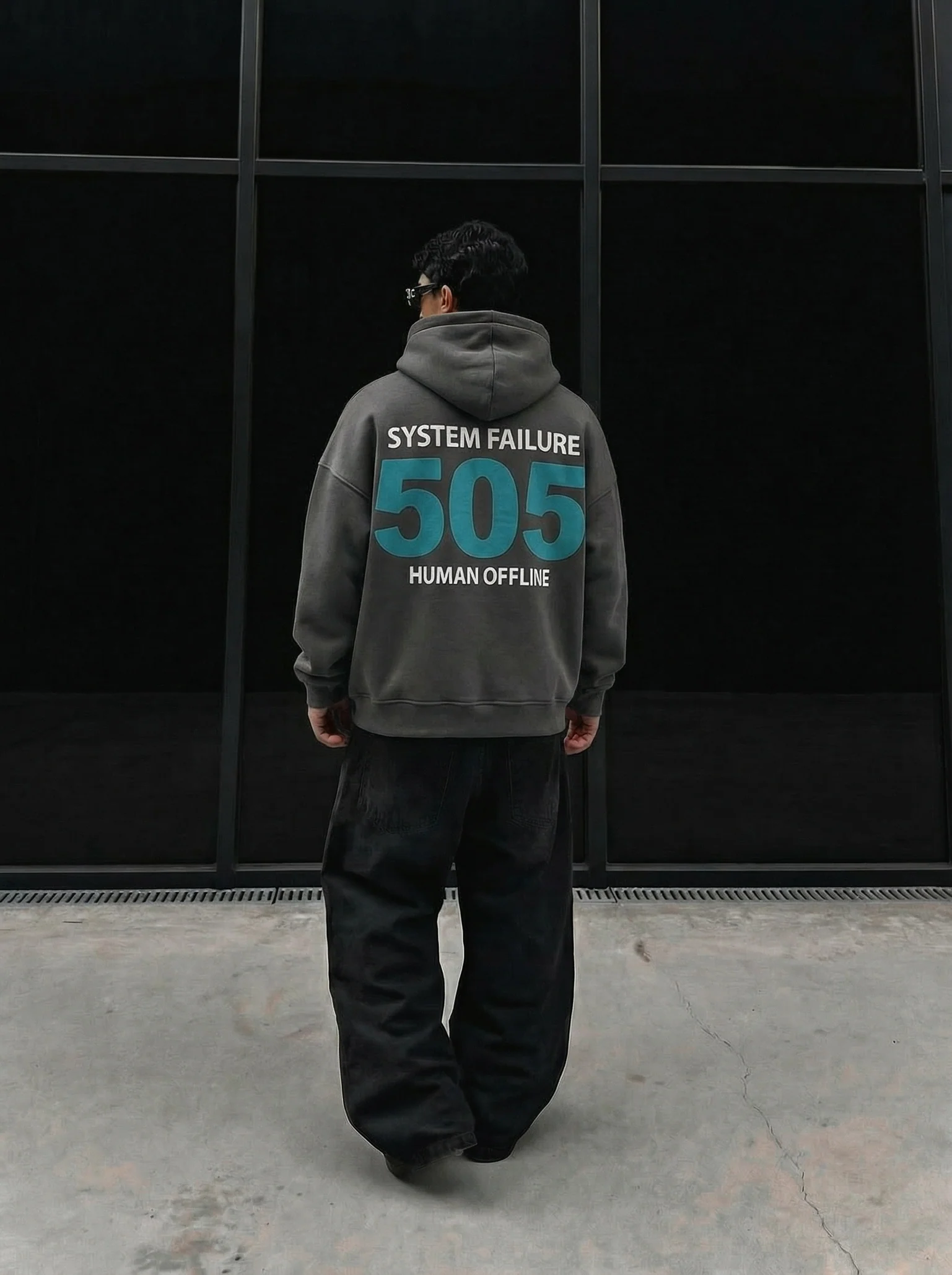 Oversize 505 Hoodie - Anthracite
