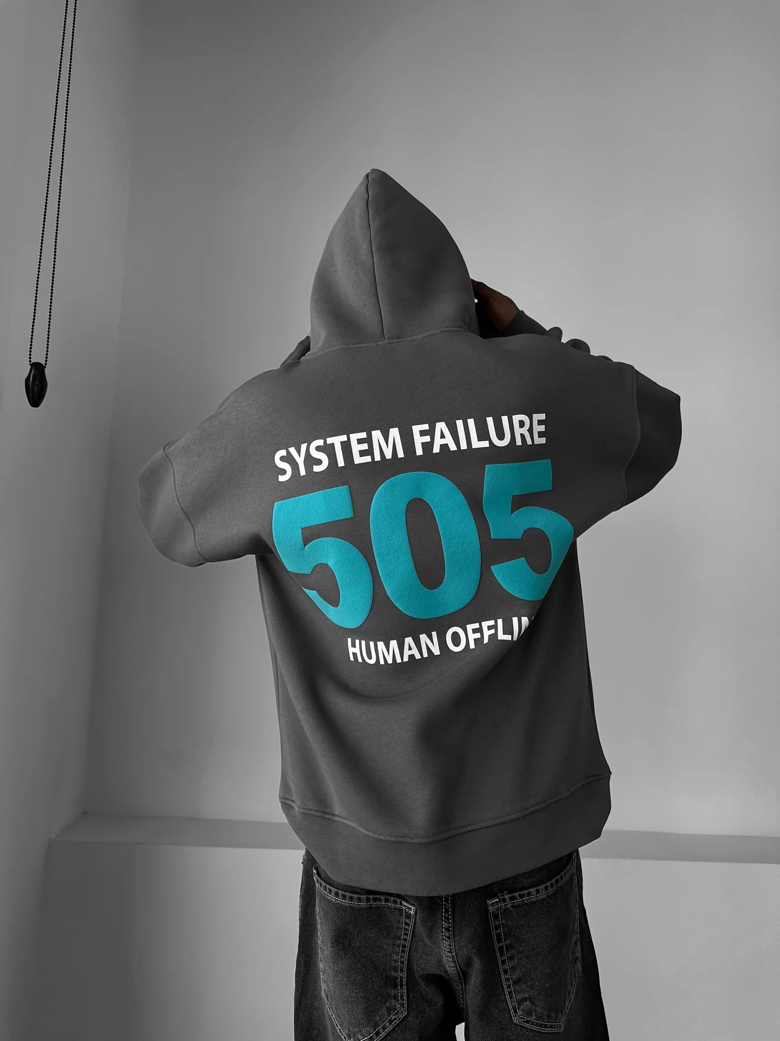 Oversize 505 Hoodie - Anthracite - Image 4