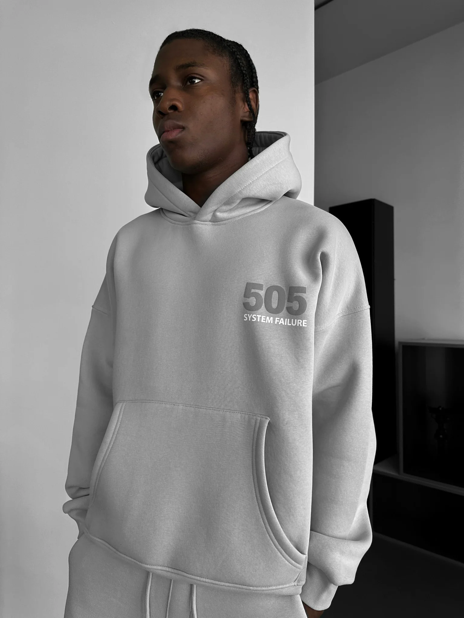 Oversize 505 Hoodie - Grey - Image 8