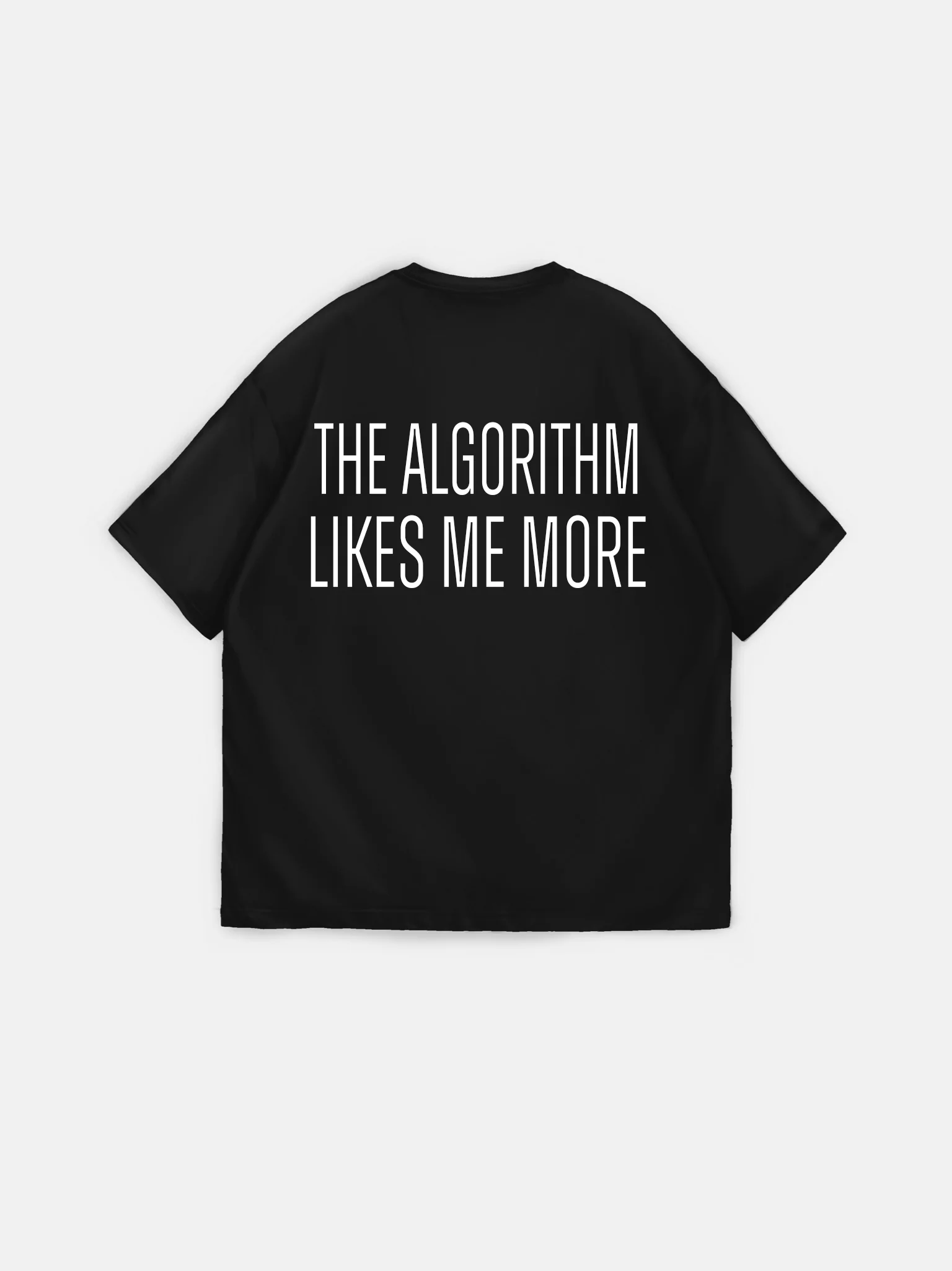 Oversize "Algorithm" T-Shirt - Black and White - Image 7