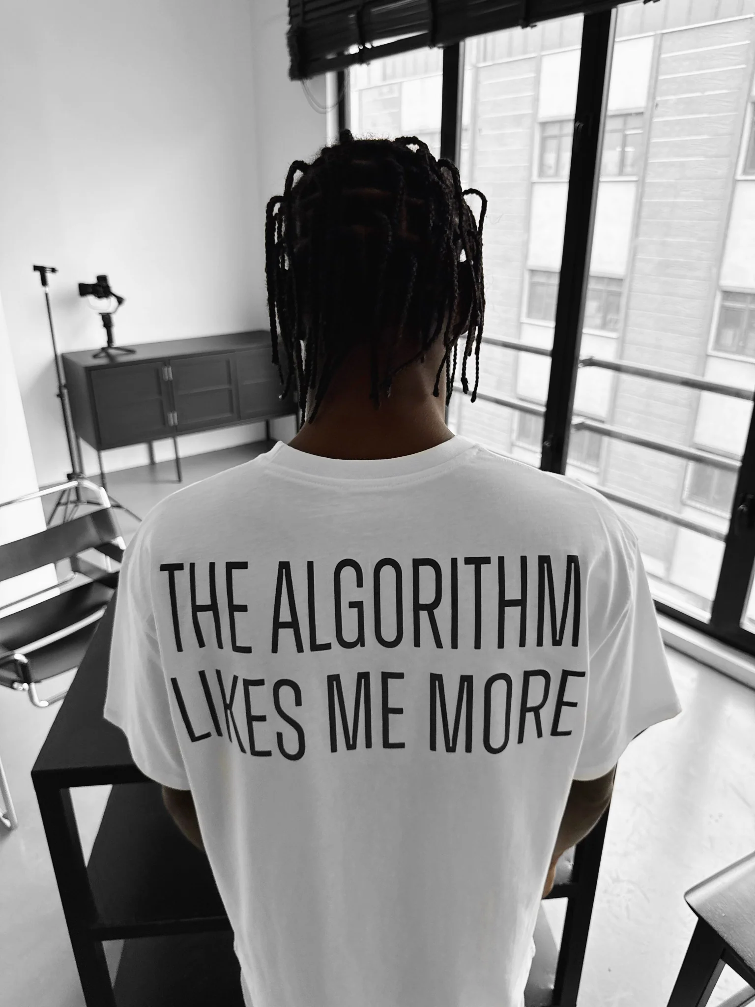 Oversize "Algorithm" T-Shirt - Ecru - Image 4