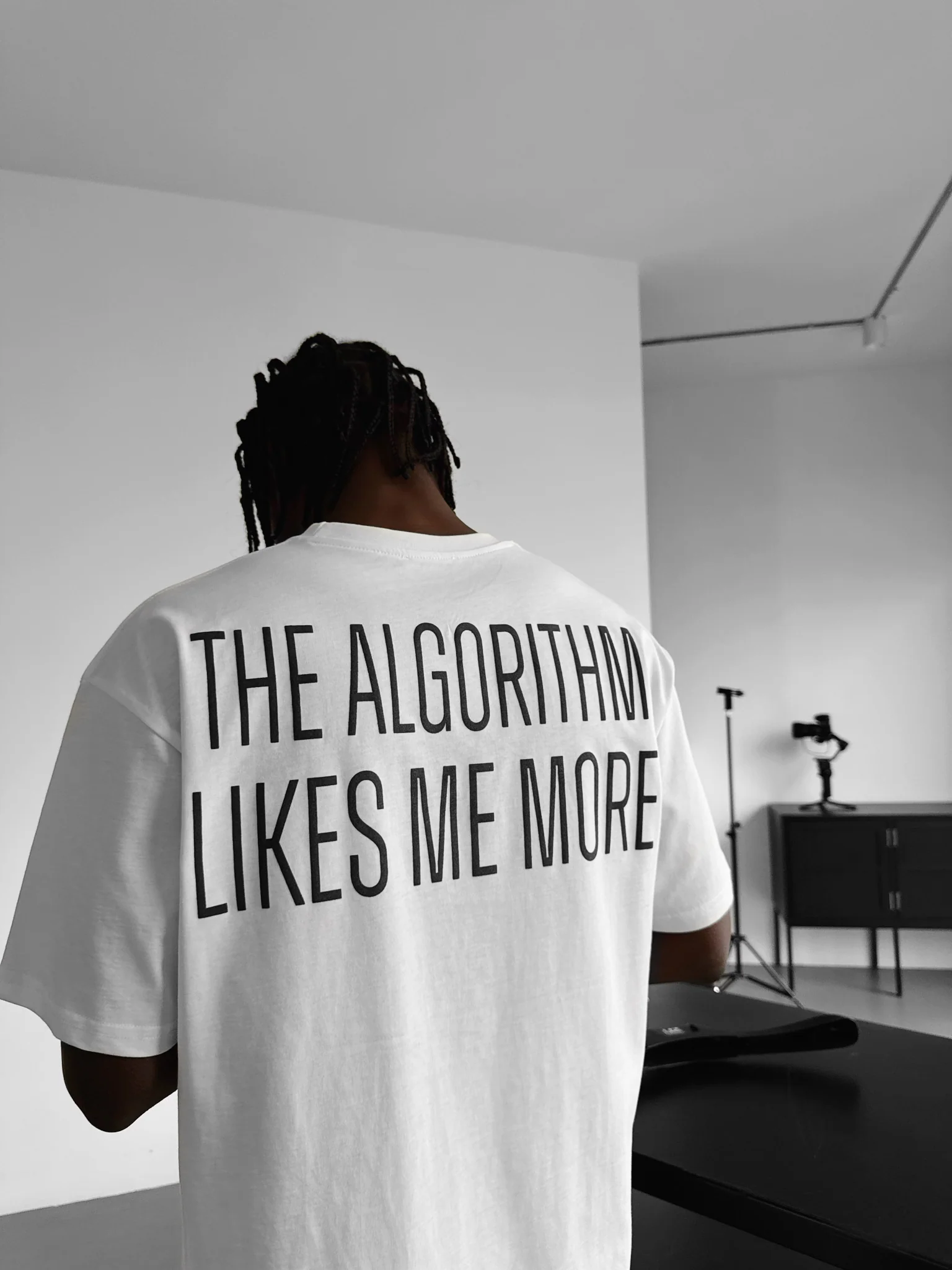 Oversize "Algorithm" T-Shirt - Ecru - Image 5