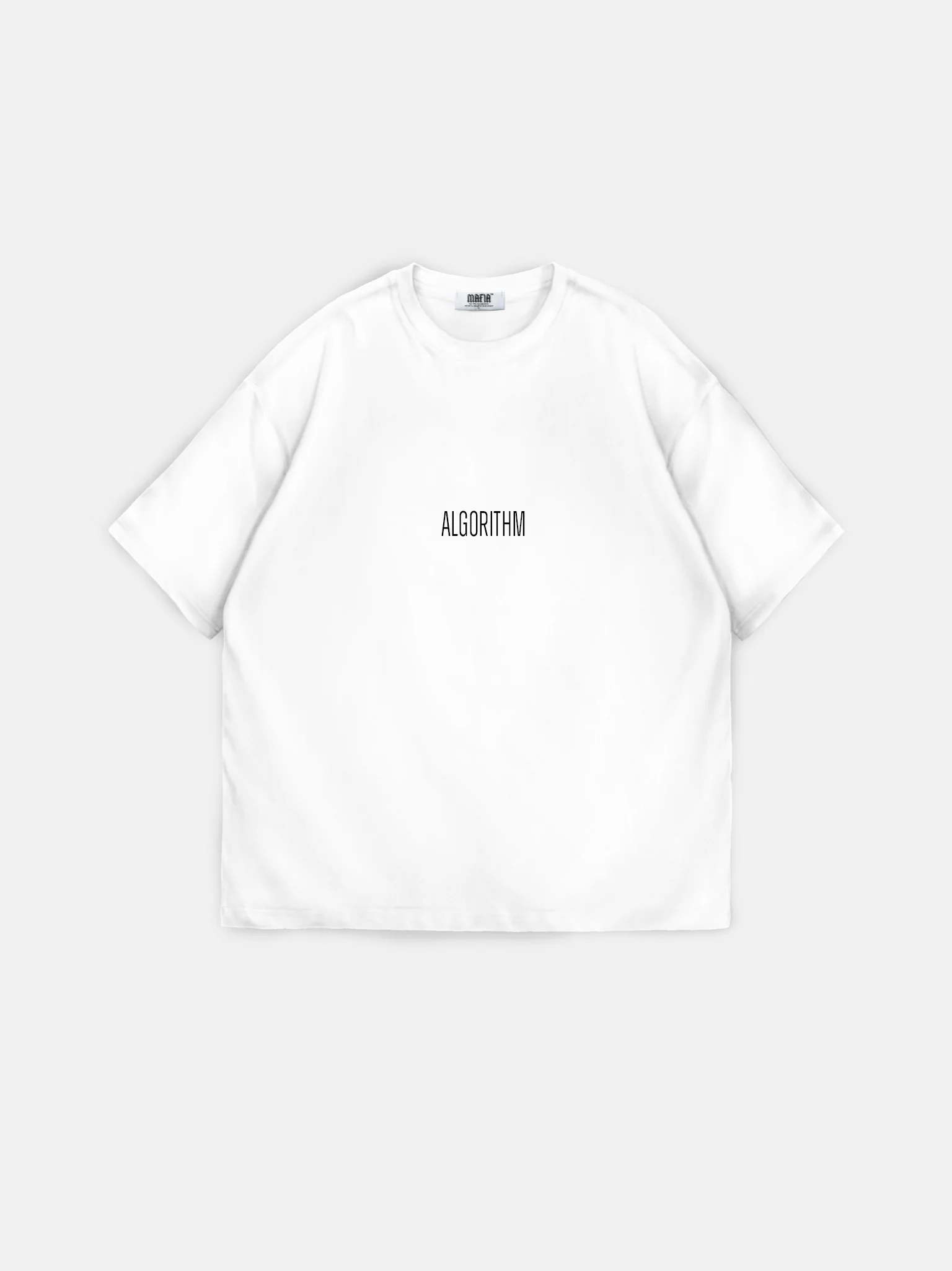 Oversize "Algorithm" T-Shirt - Ecru - Image 8