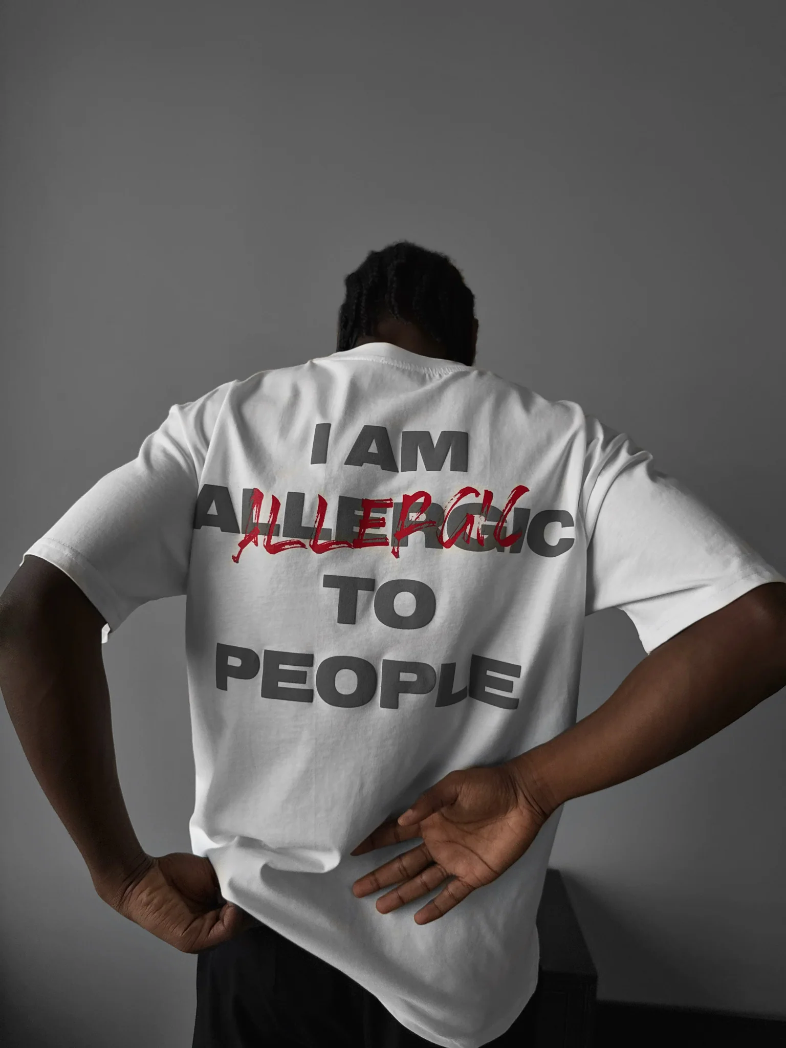 Oversize Allergic T-Shirt - Ecru - Image 2