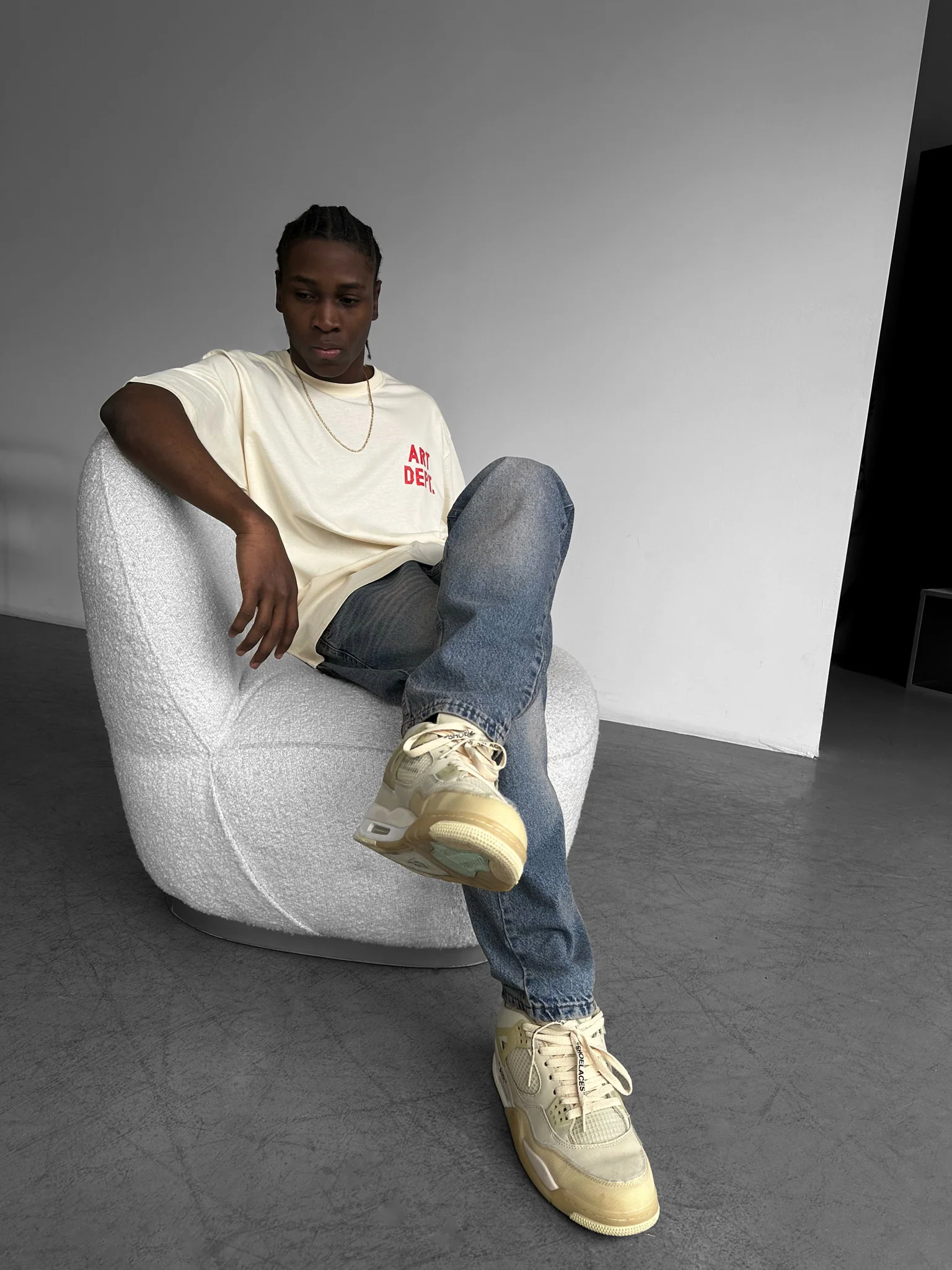 Oversize Art Dept. T-shirt - Antique White - Image 2