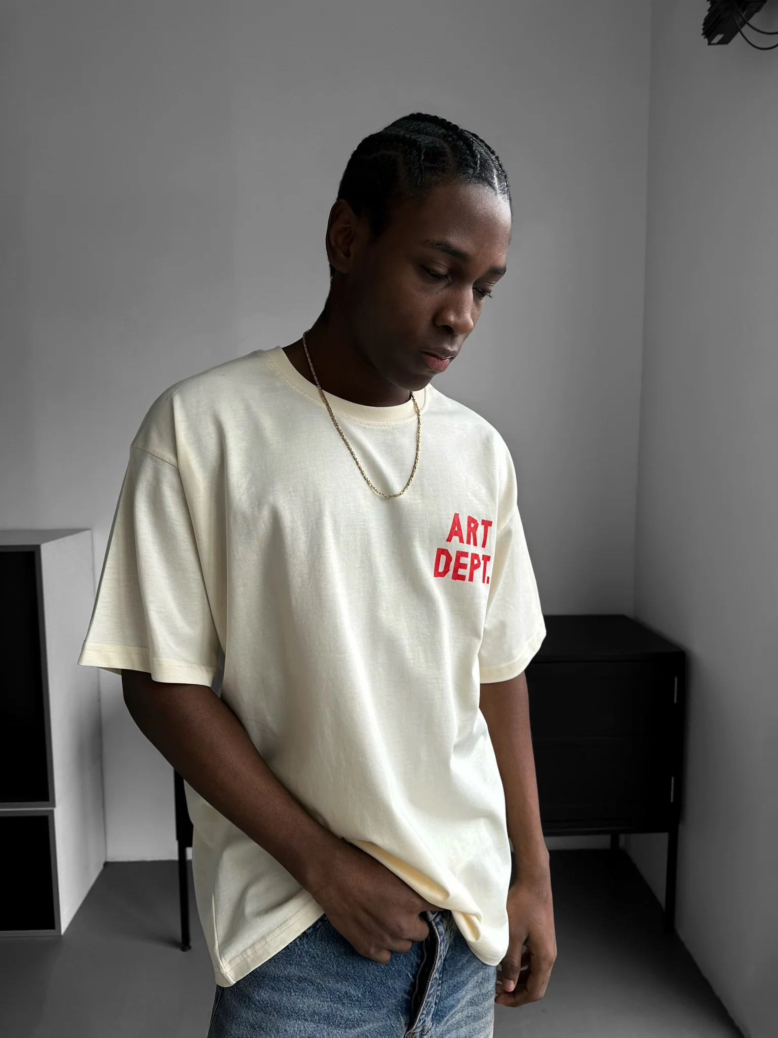 Oversize Art Dept. T-shirt - Antique White - Image 3