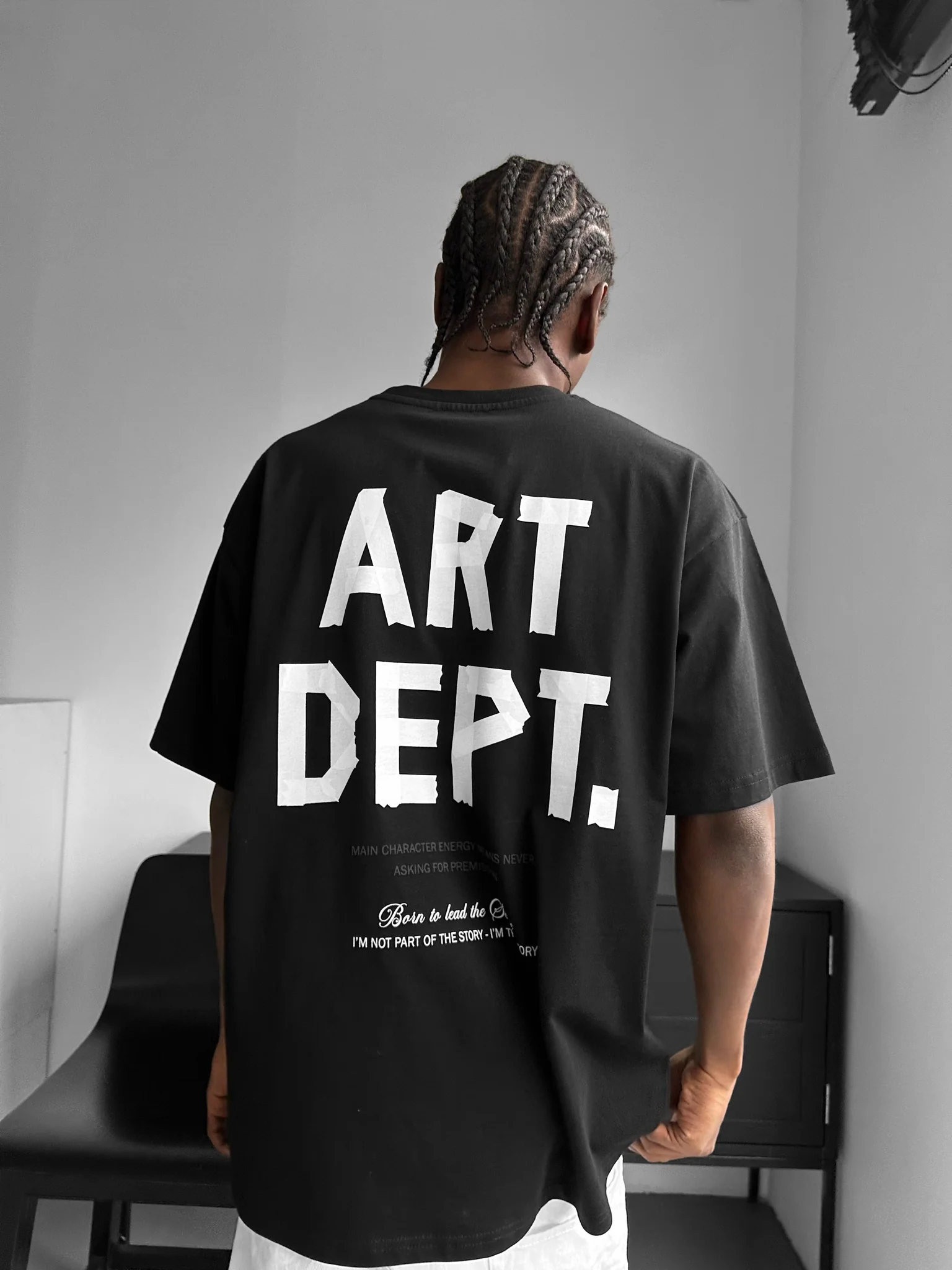Oversize Art Dept. T-shirt - Black and White