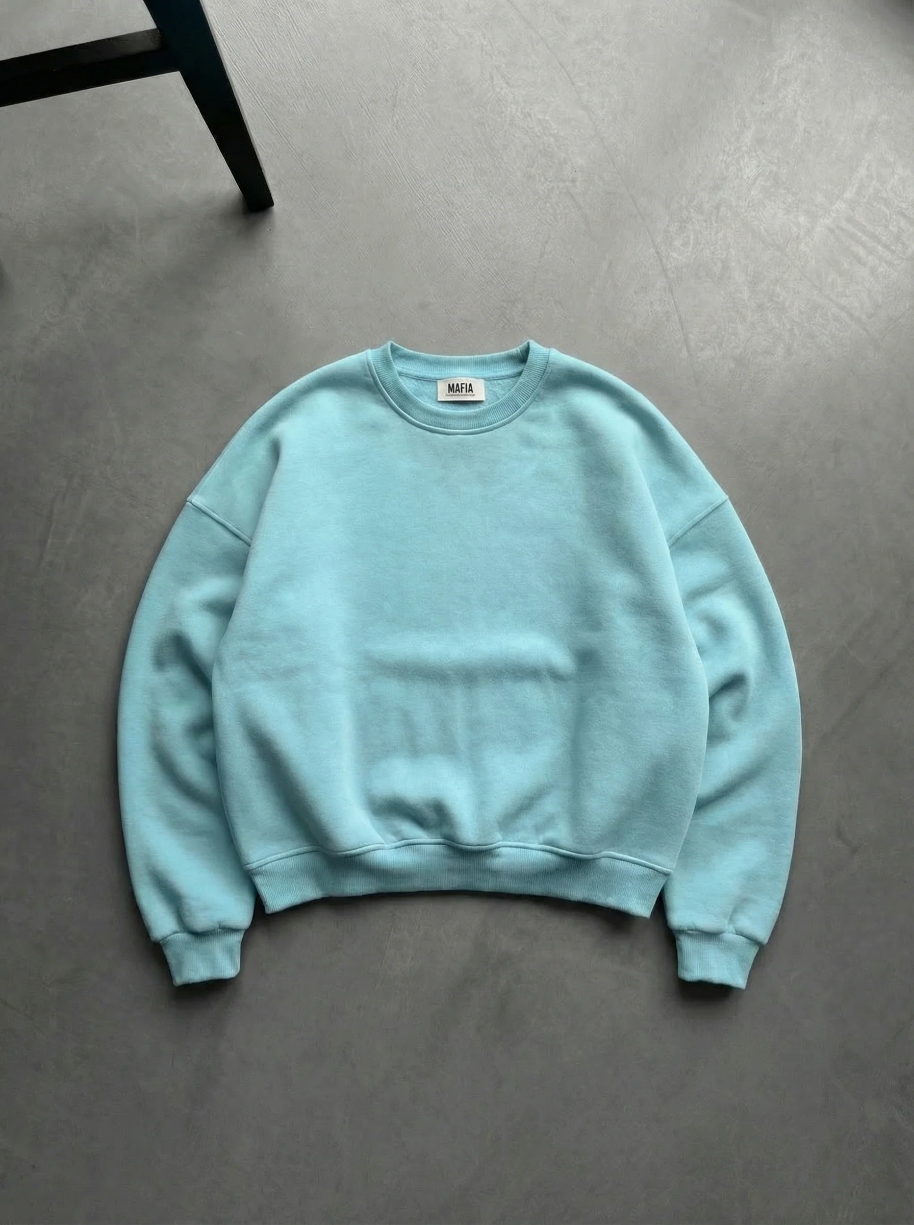 Oversize Basic Sweater - Ice Blue