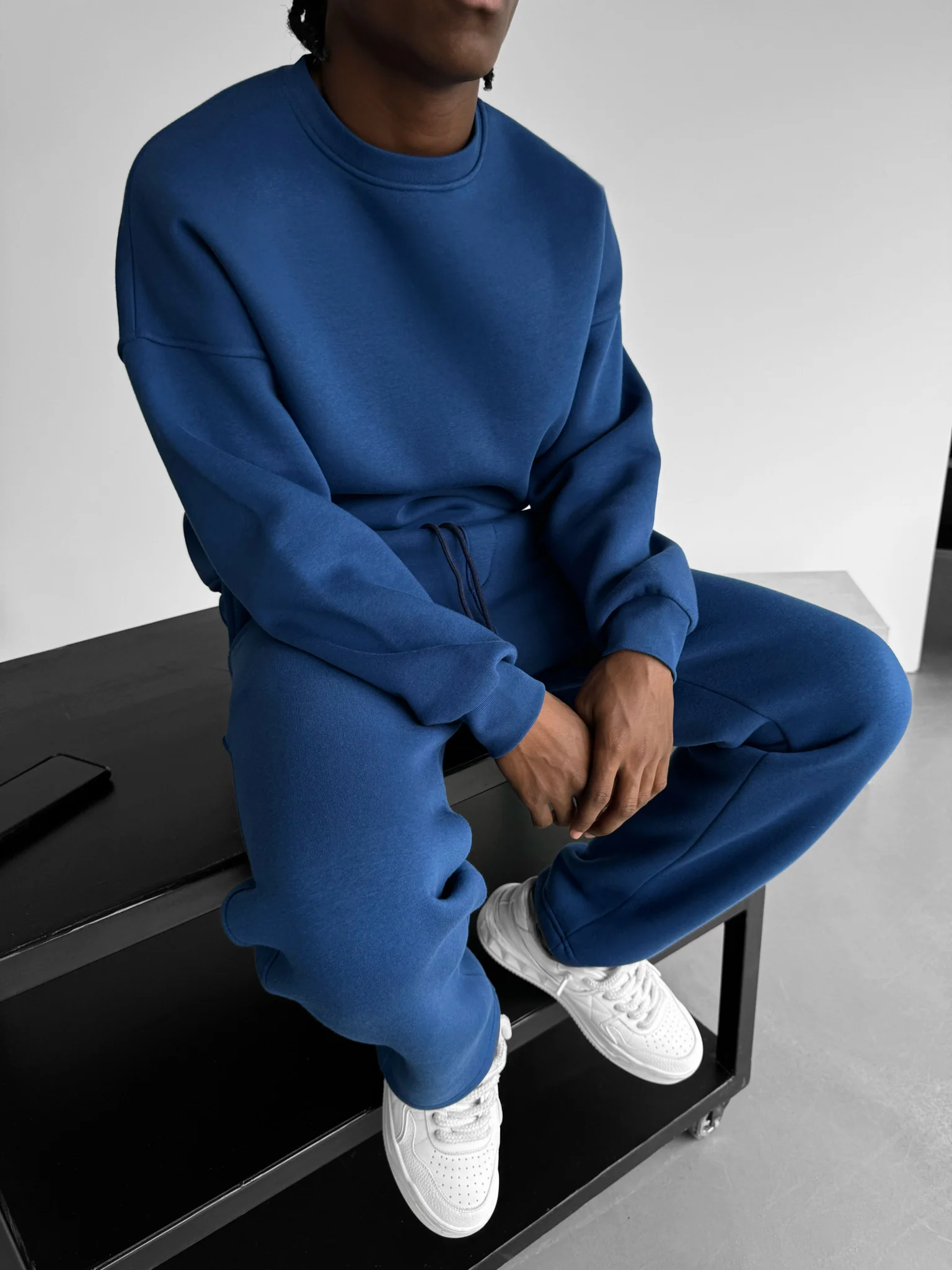 Oversize Basic Sweater - Navy Peony - Image 5