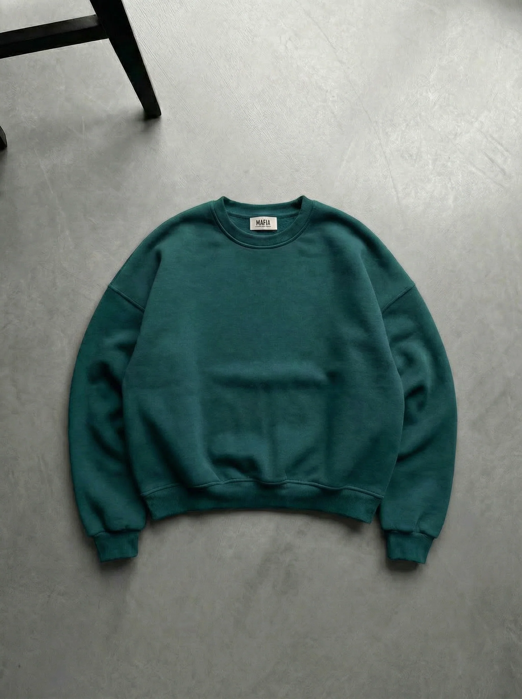 Oversize Basic Sweater - Sea Moss