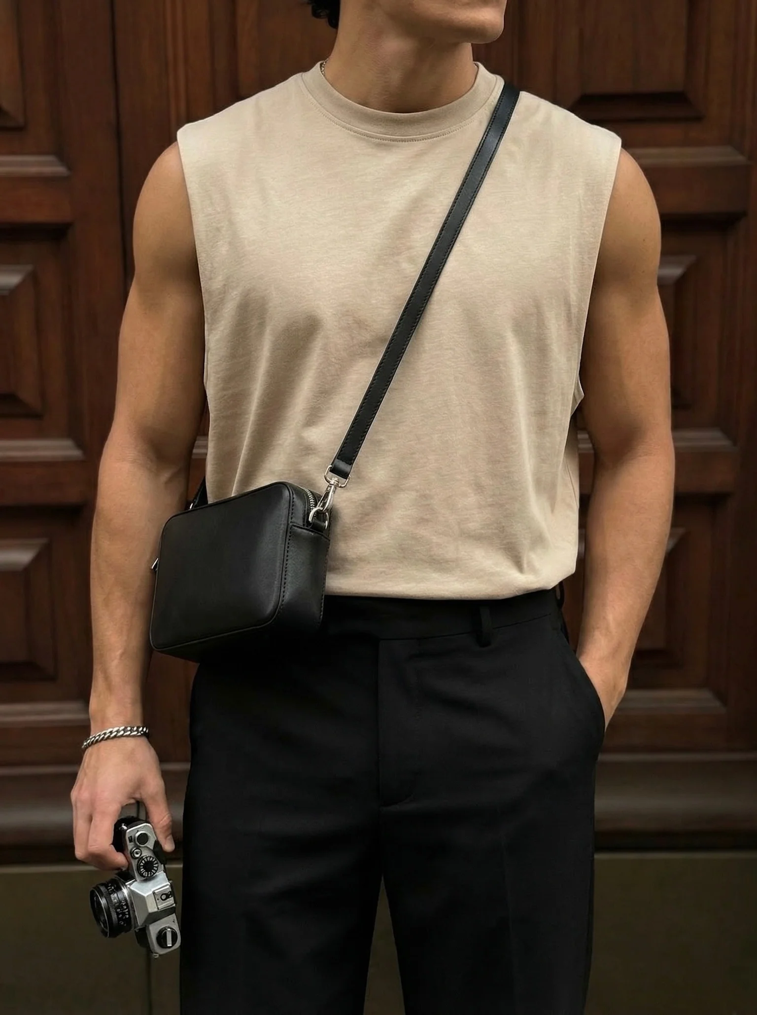 Oversize Basic Tanktop - Beige