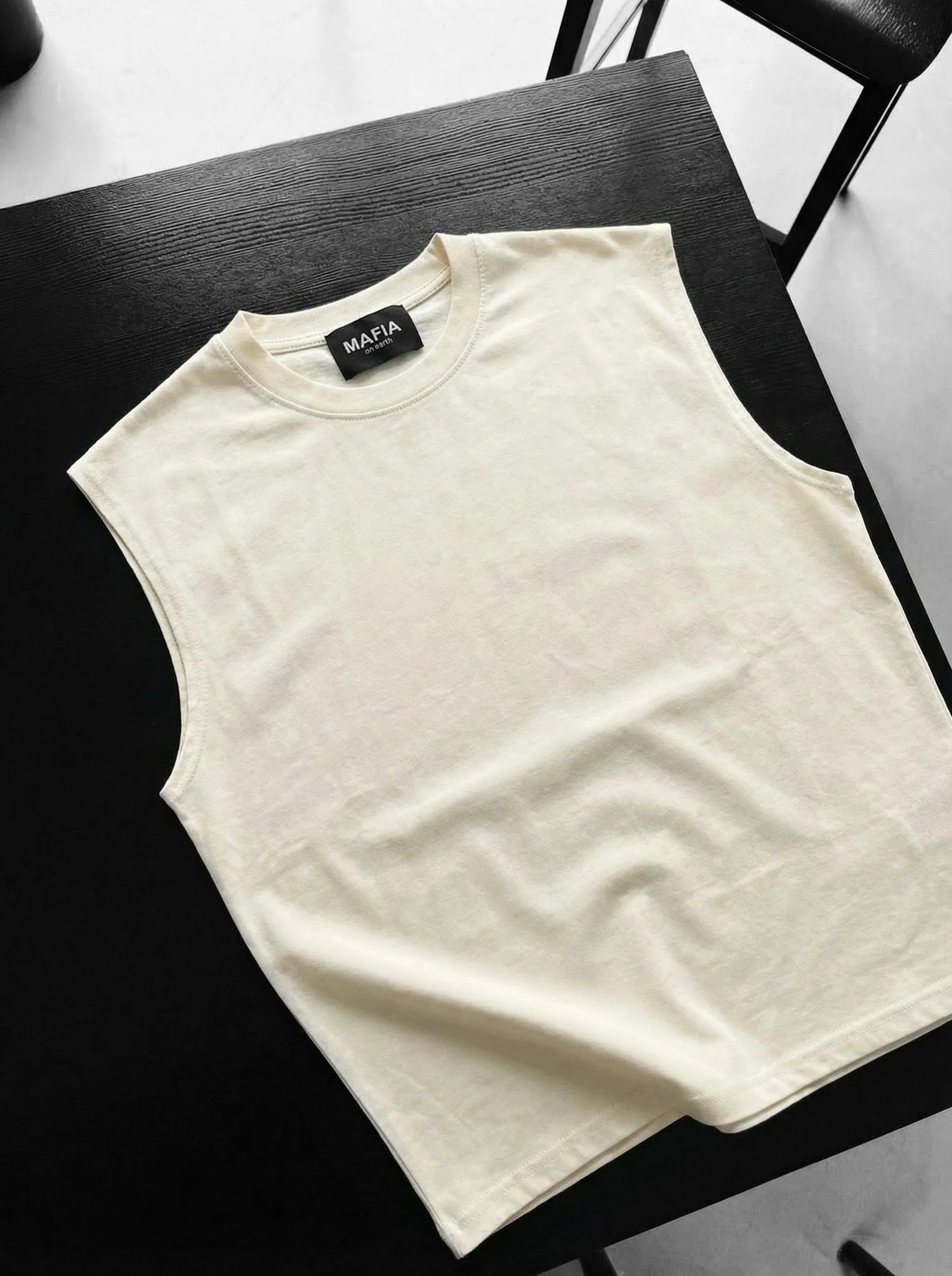 Oversize Basic Tanktop - Light Beige
