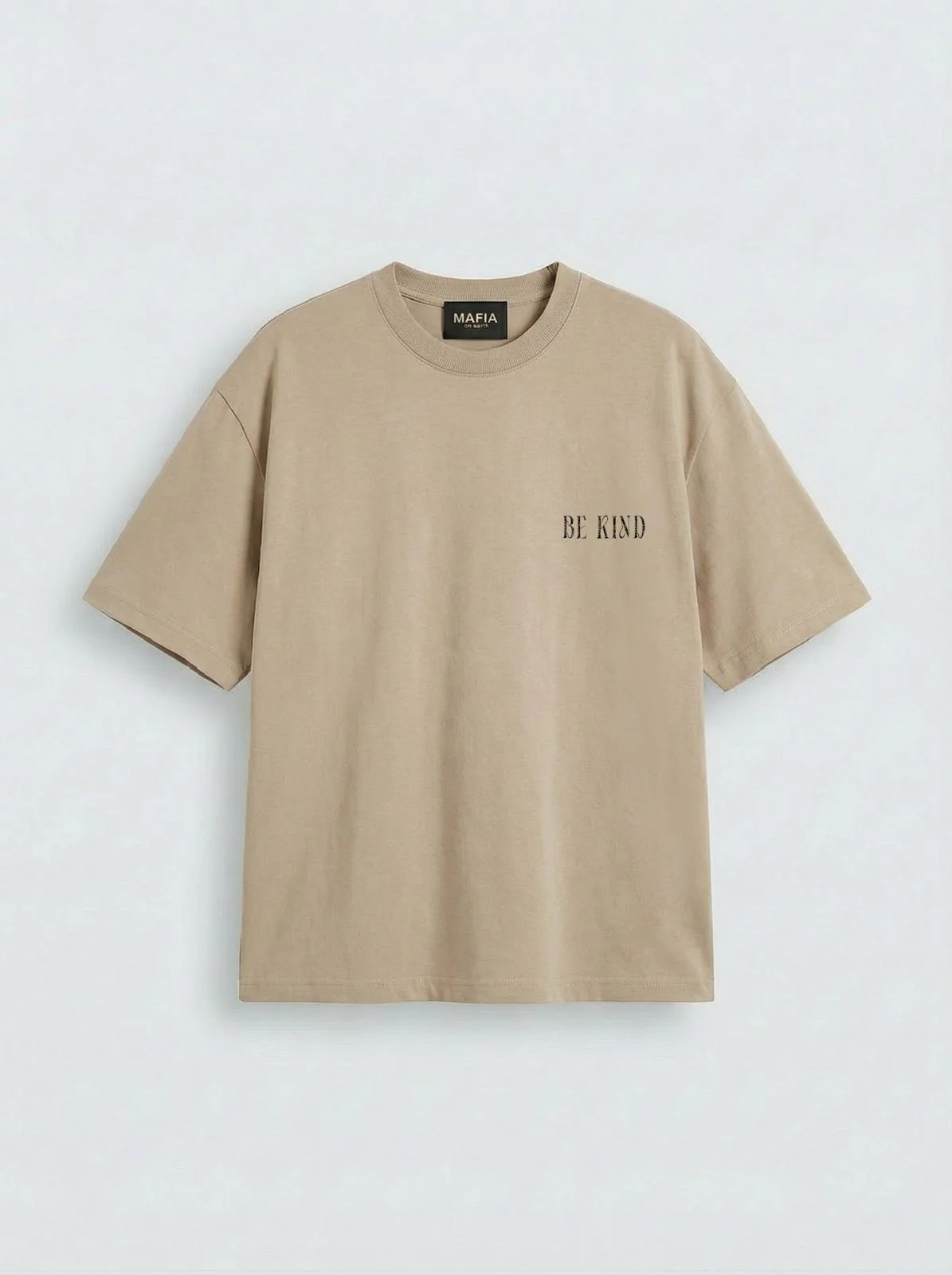 Oversize Be Kind T-shirt - Stone - Image 6