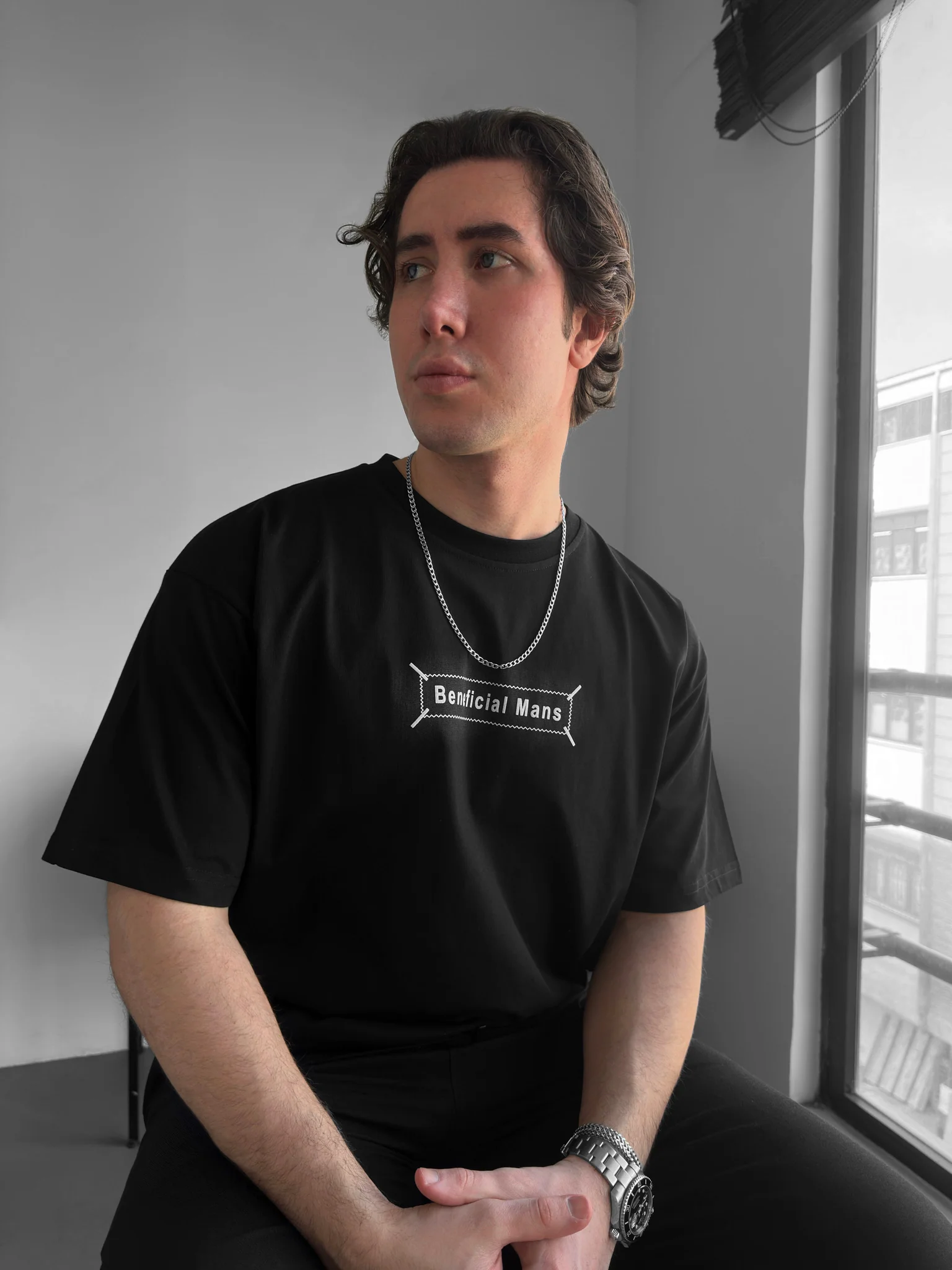 Oversize Beneficial T-shirt - Black - Image 3