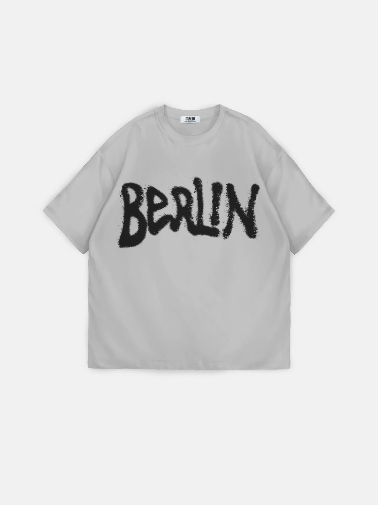 Oversize 'Berlin Sumpf' T-Shirt - Grey - Image 7