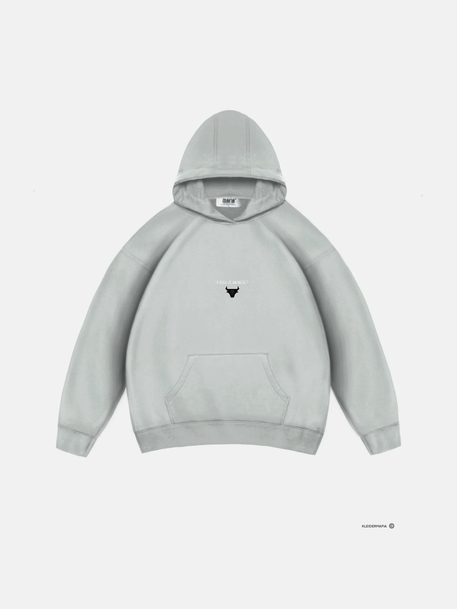 Oversize Bull Hoodie - Mushroom Grey - Image 7