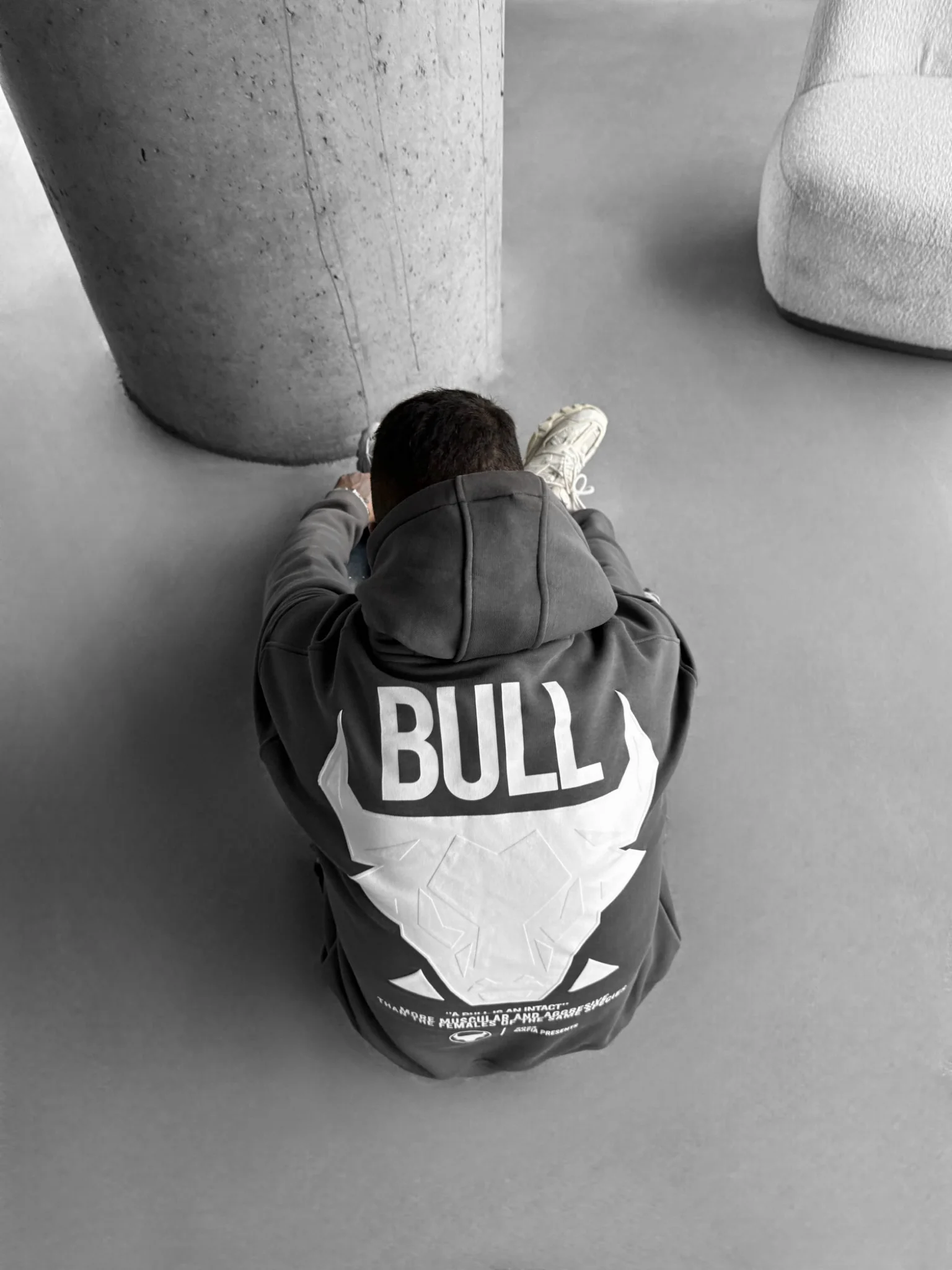 Oversize Bull Hoodie - Anthracite