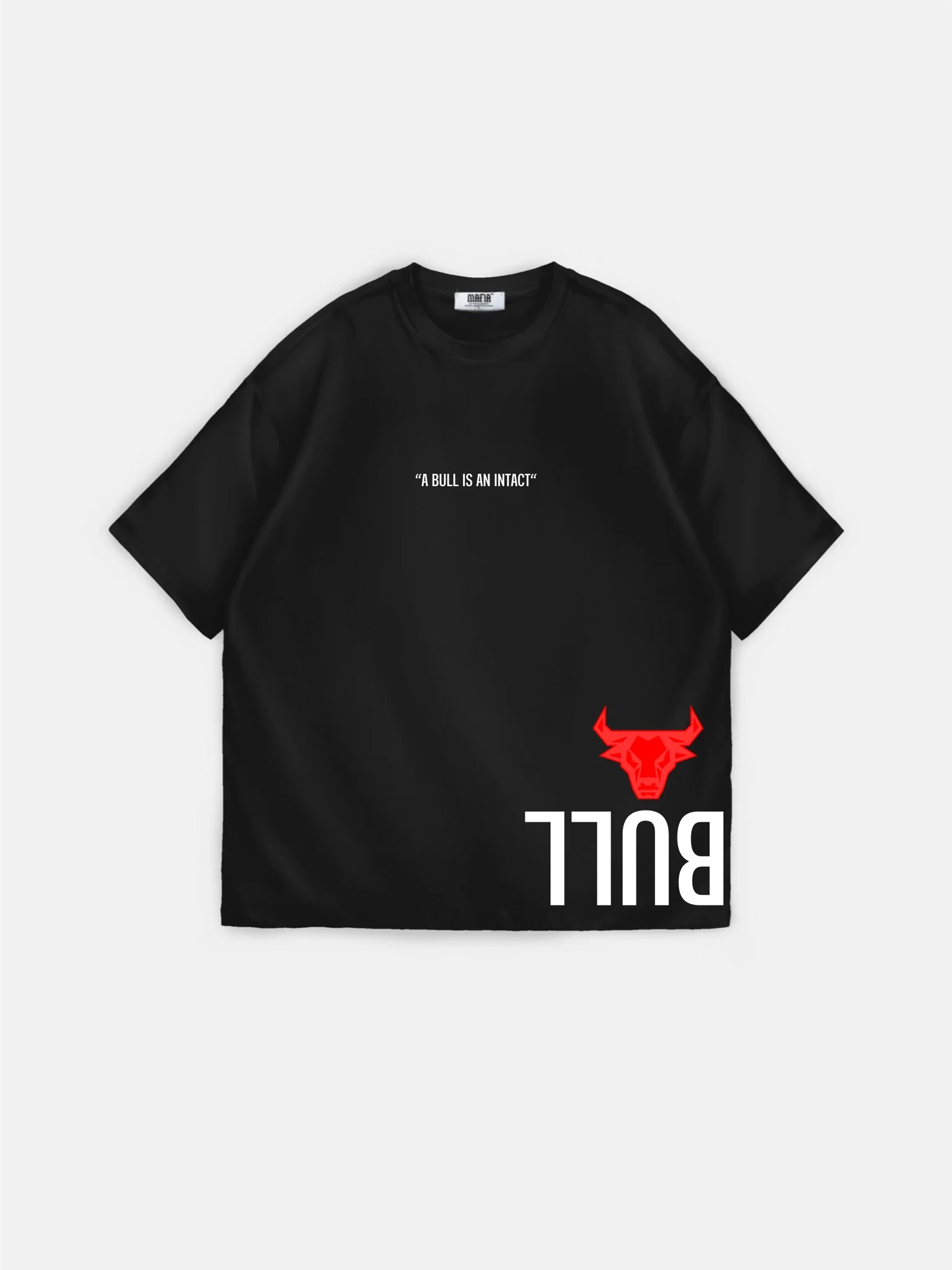 Oversize Bull T-shirt - Black and Red - Image 5