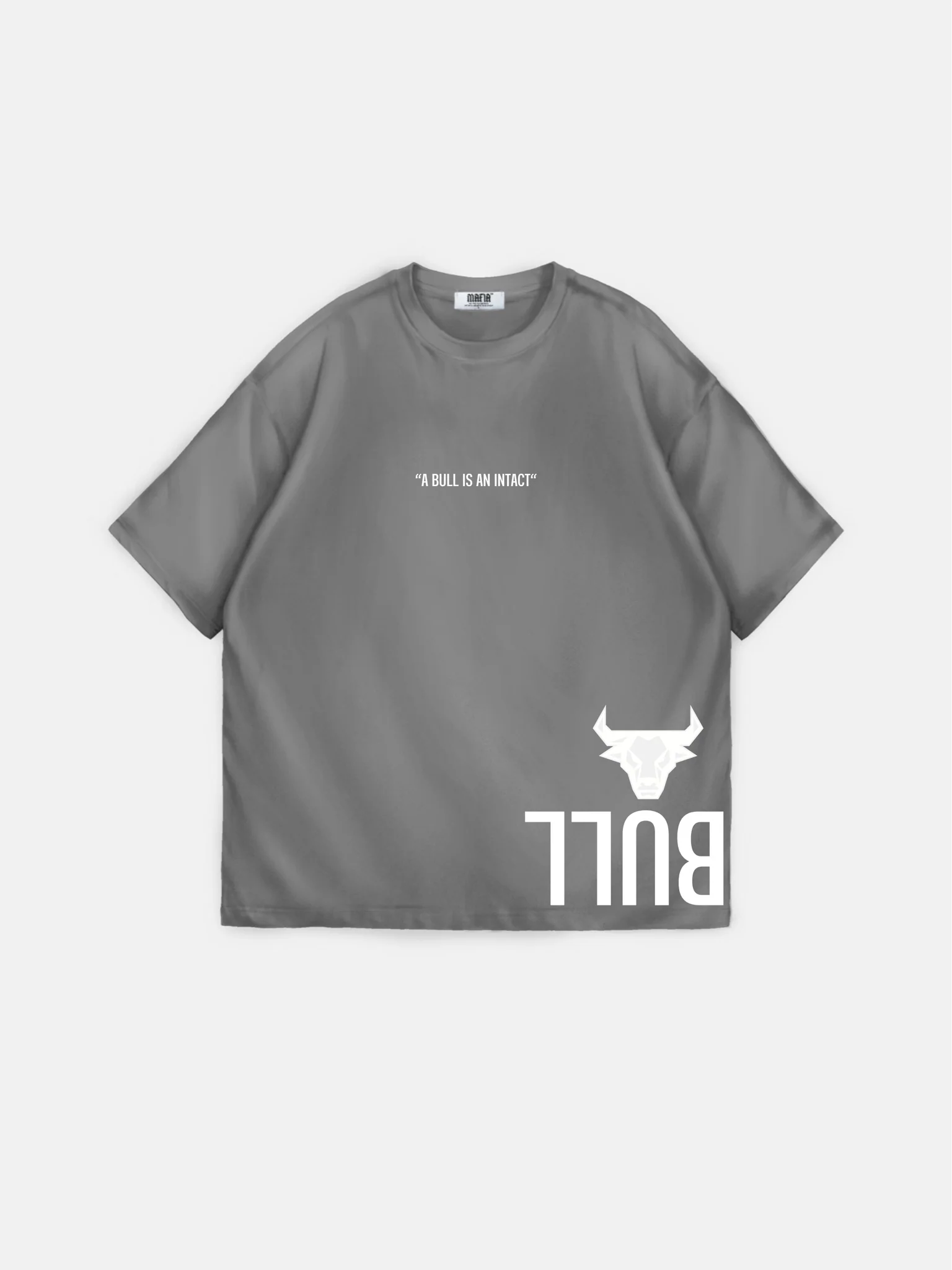Oversize Bull T-shirt - Grey - Image 5