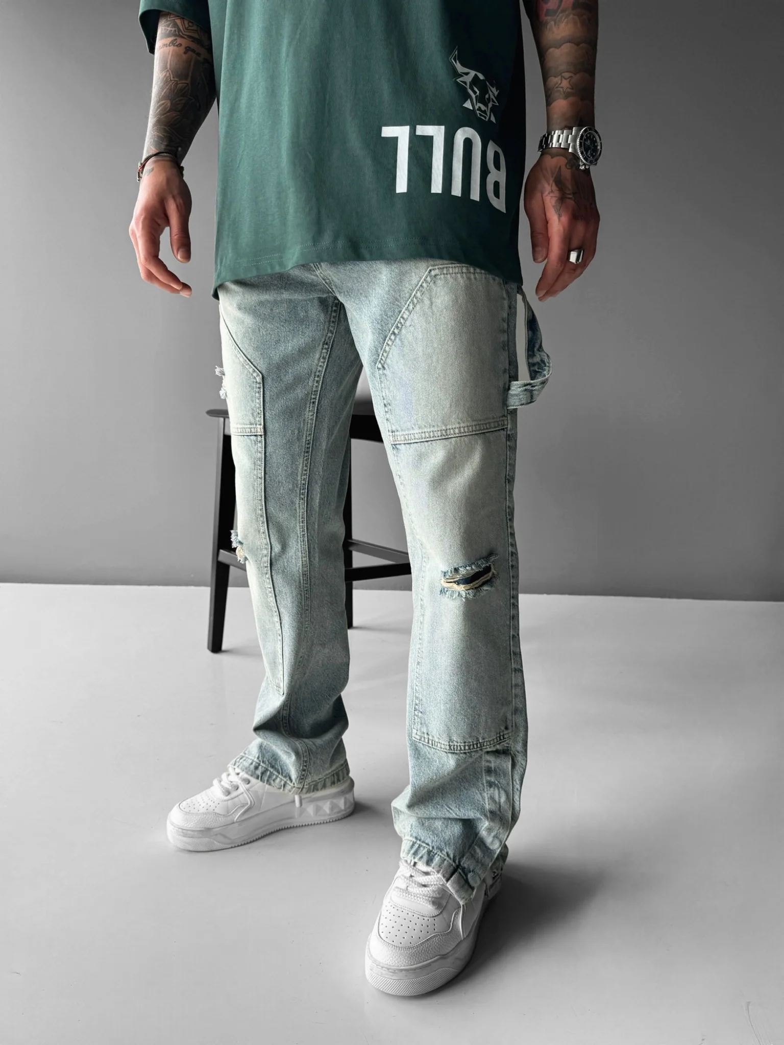 Oversize Bull T-shirt - Petrol - Image 6