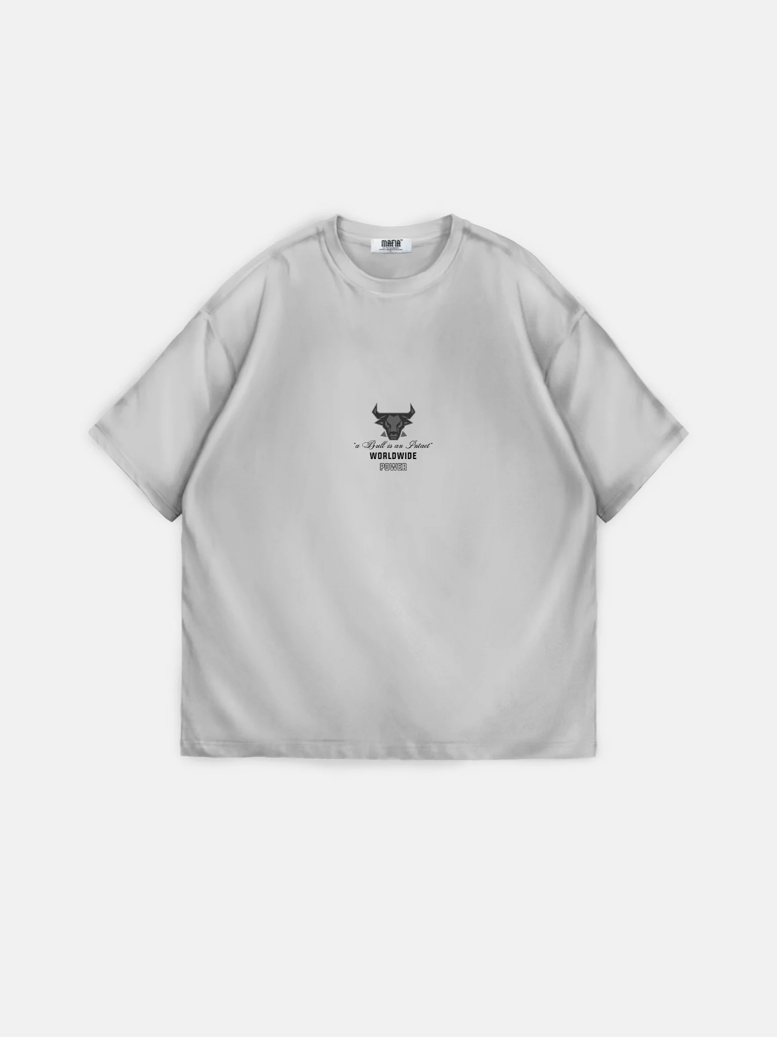 Oversize Bull Worldwide T-shirt - Grey - Image 5