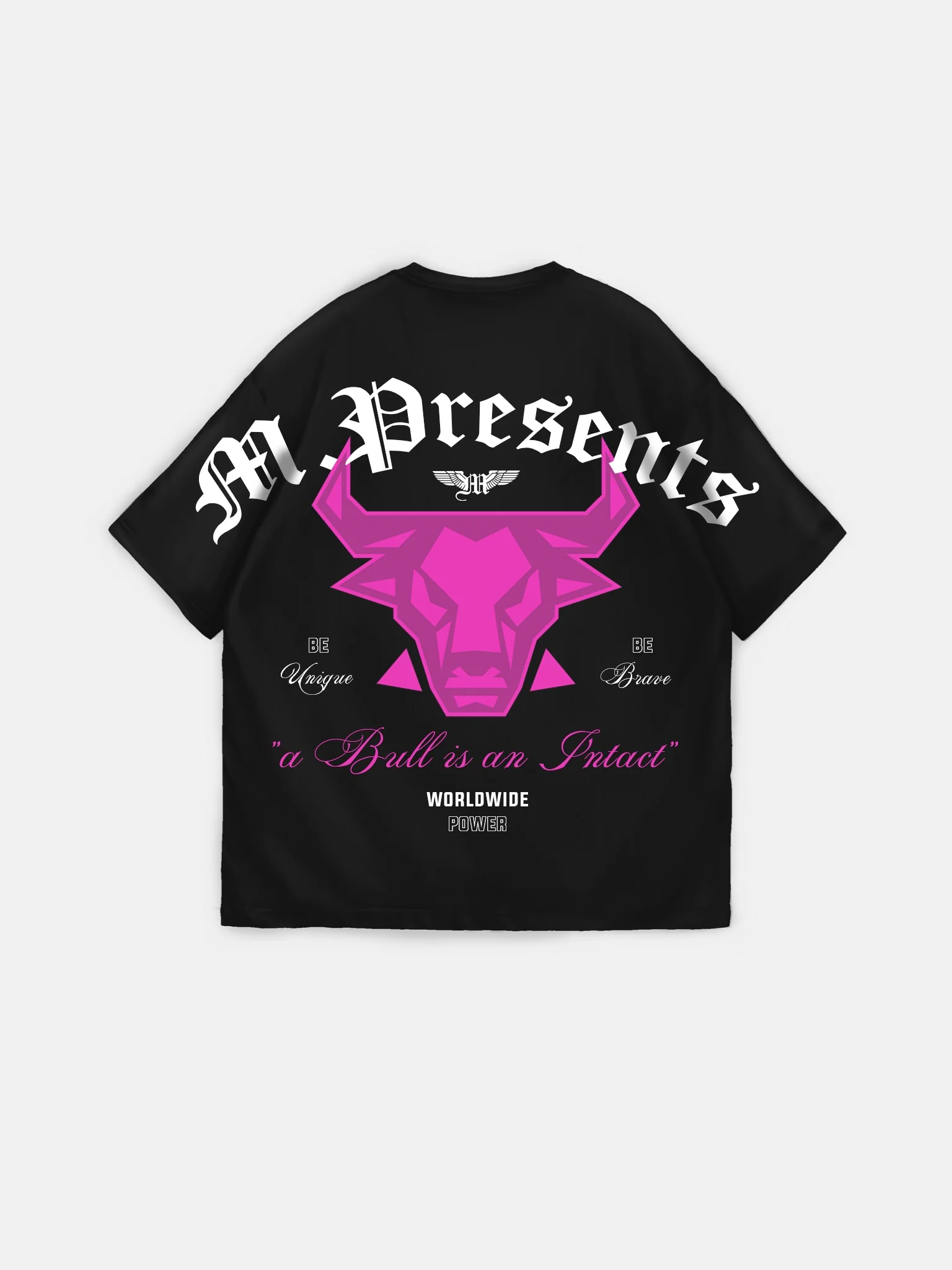 Oversize Bull Worldwide T-shirt - Black and Lila - Image 7