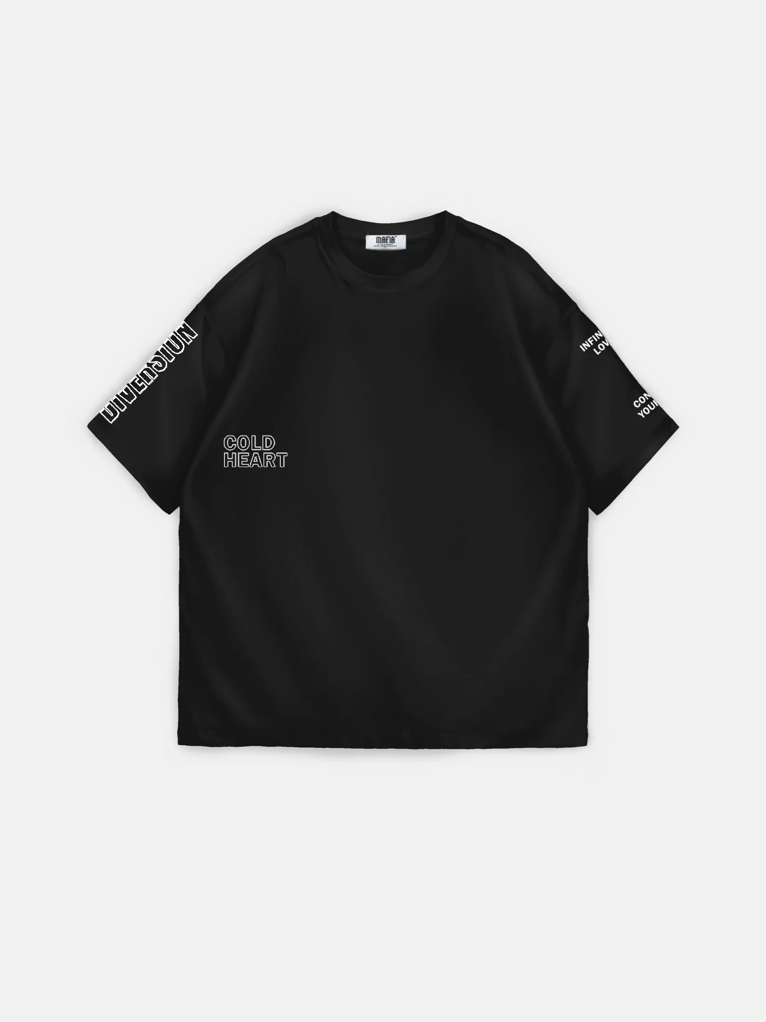 Oversize Cold Heart T-Shirt - Black - Image 9