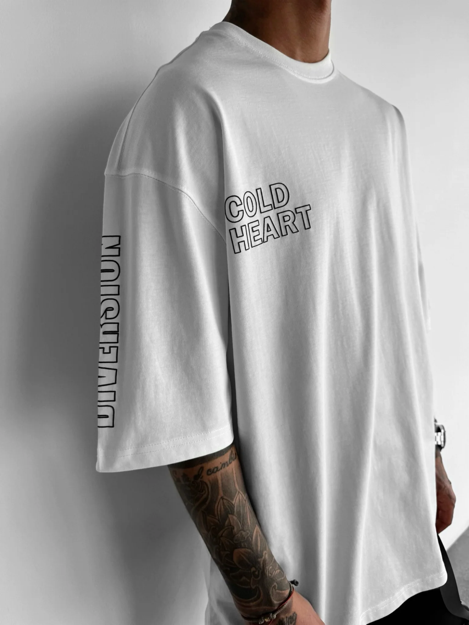 Oversize Cold Heart T-Shirt - Ecru - Image 4