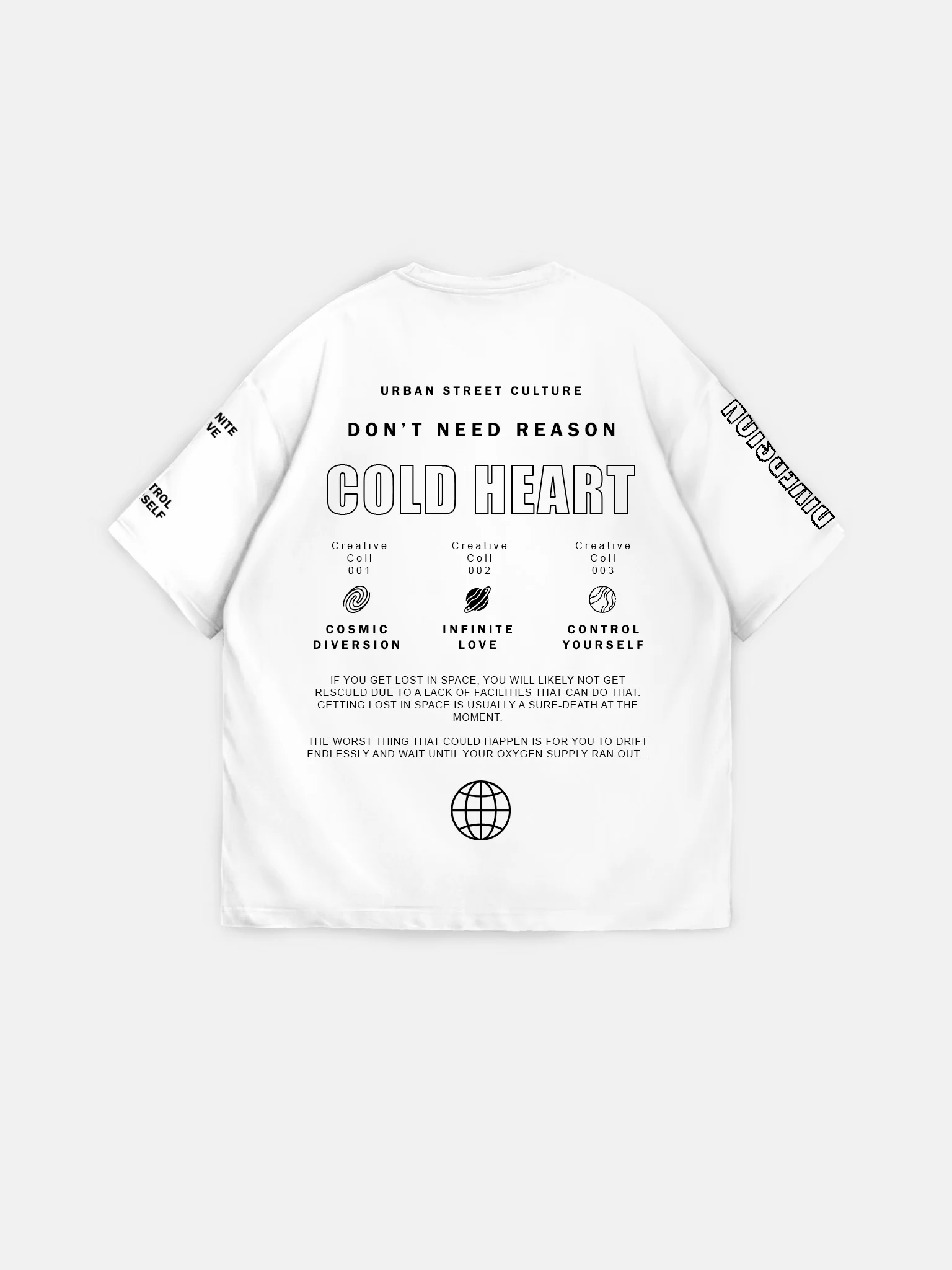 Oversize Cold Heart T-Shirt - Ecru - Image 6
