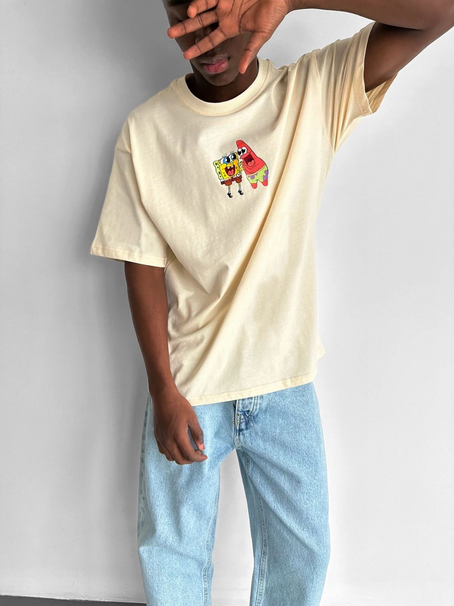 Oversize Comic T-Shirt - Antique White - Image 5