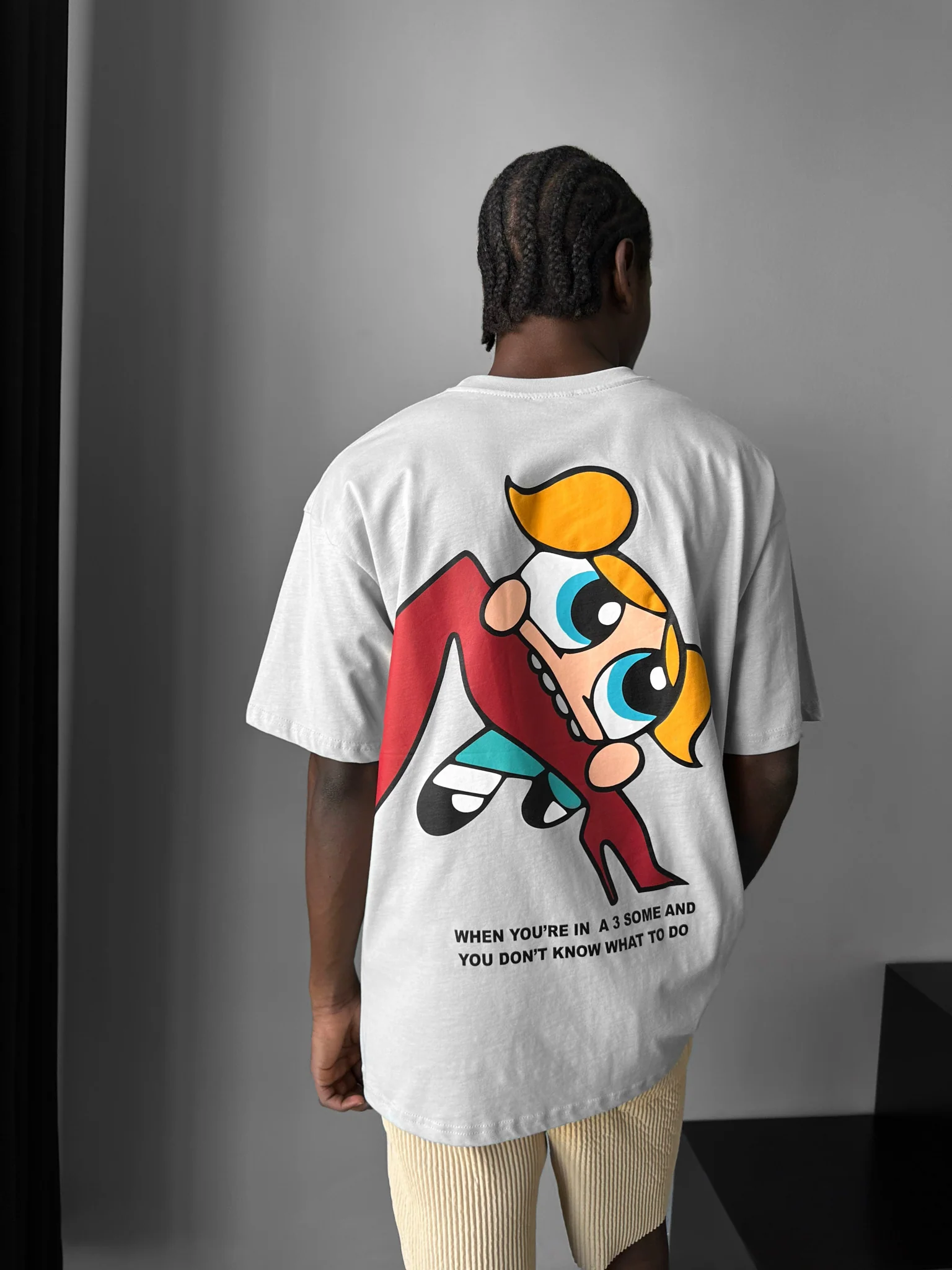 Oversize Comic T-Shirt - Grey