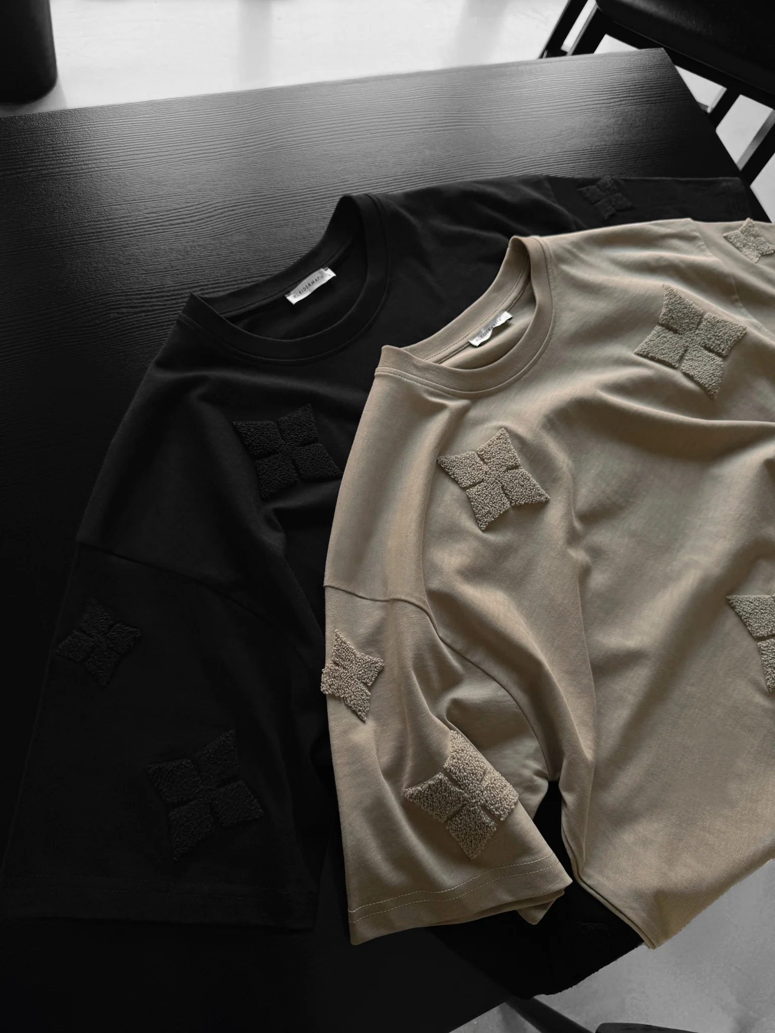 Oversize Detailed T-Shirt - Beige