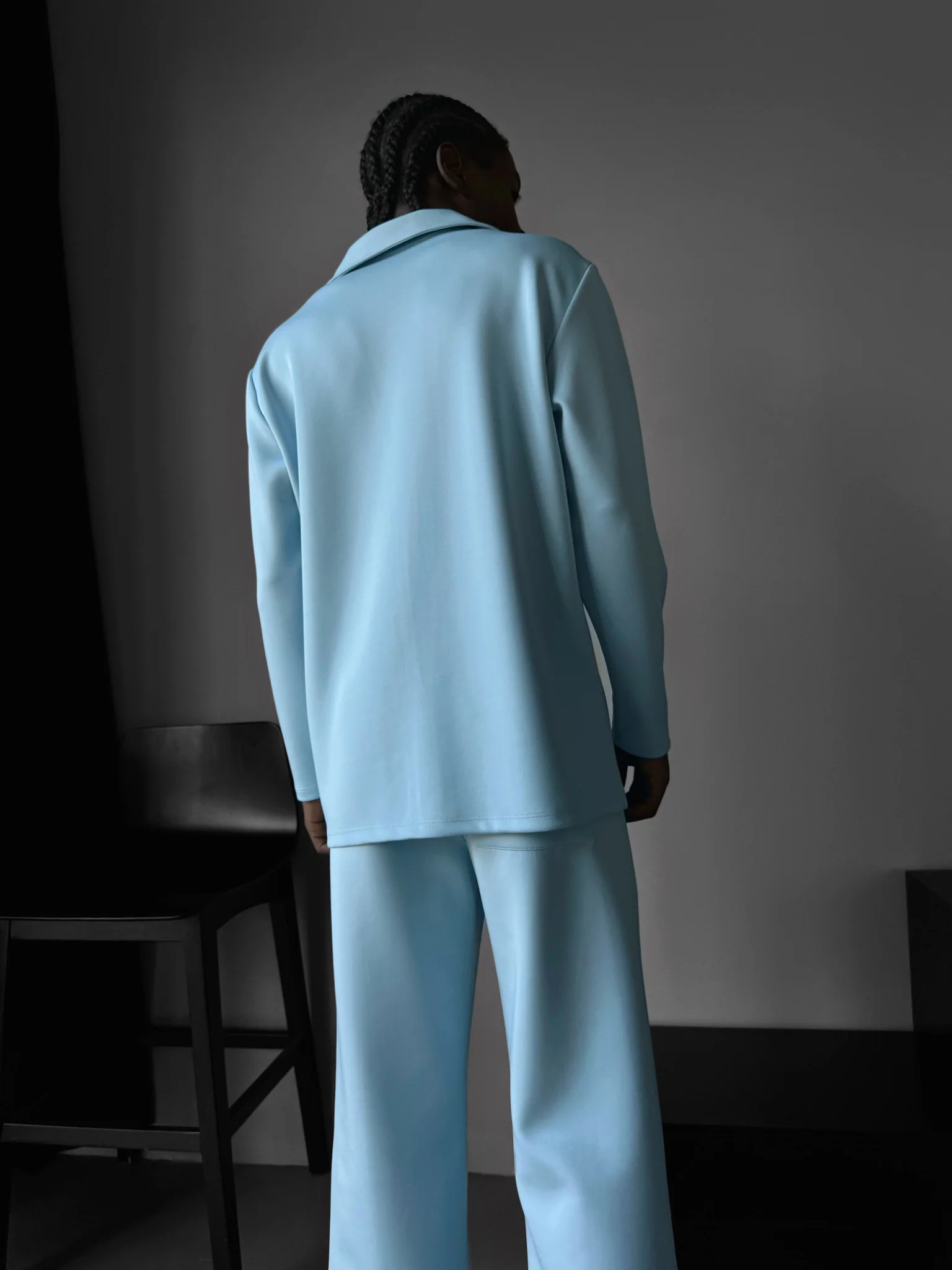 Oversize Diver Long Sleeve Shirt - Babyblue - Image 2